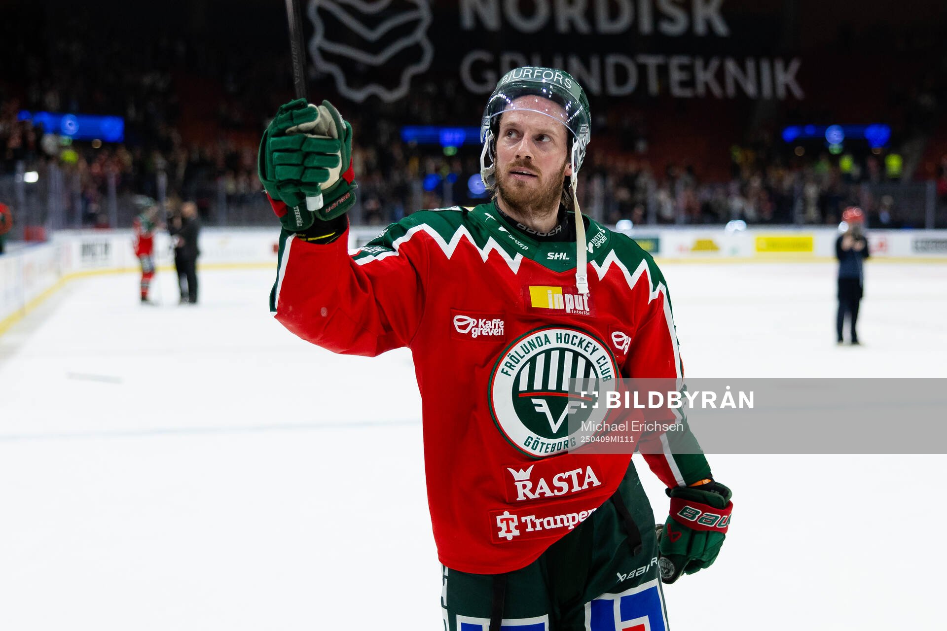 Frölundas Erik Thorell jublar