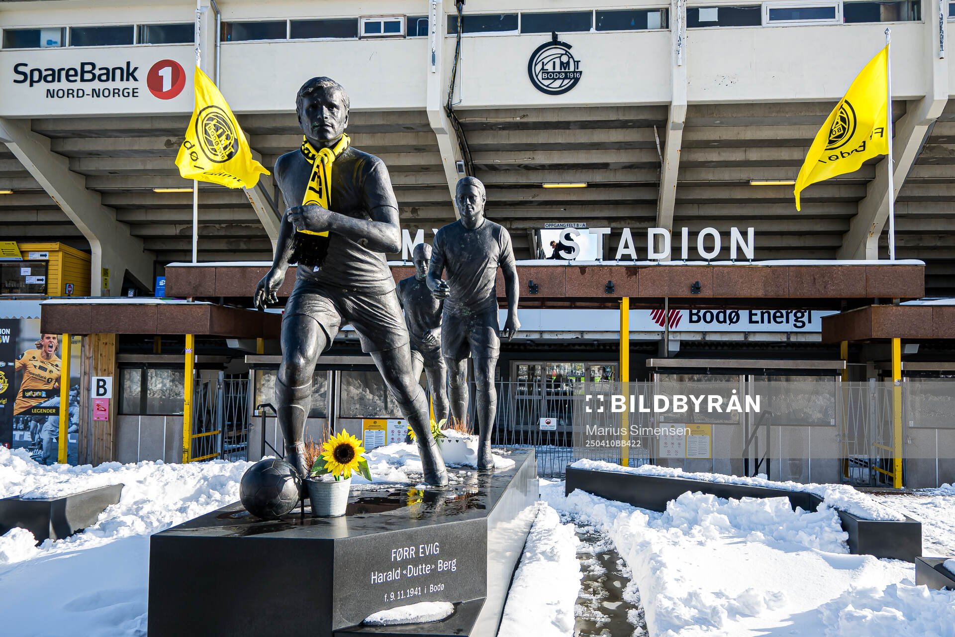 Harald Dutte Berg outside Aspmyra Stadion