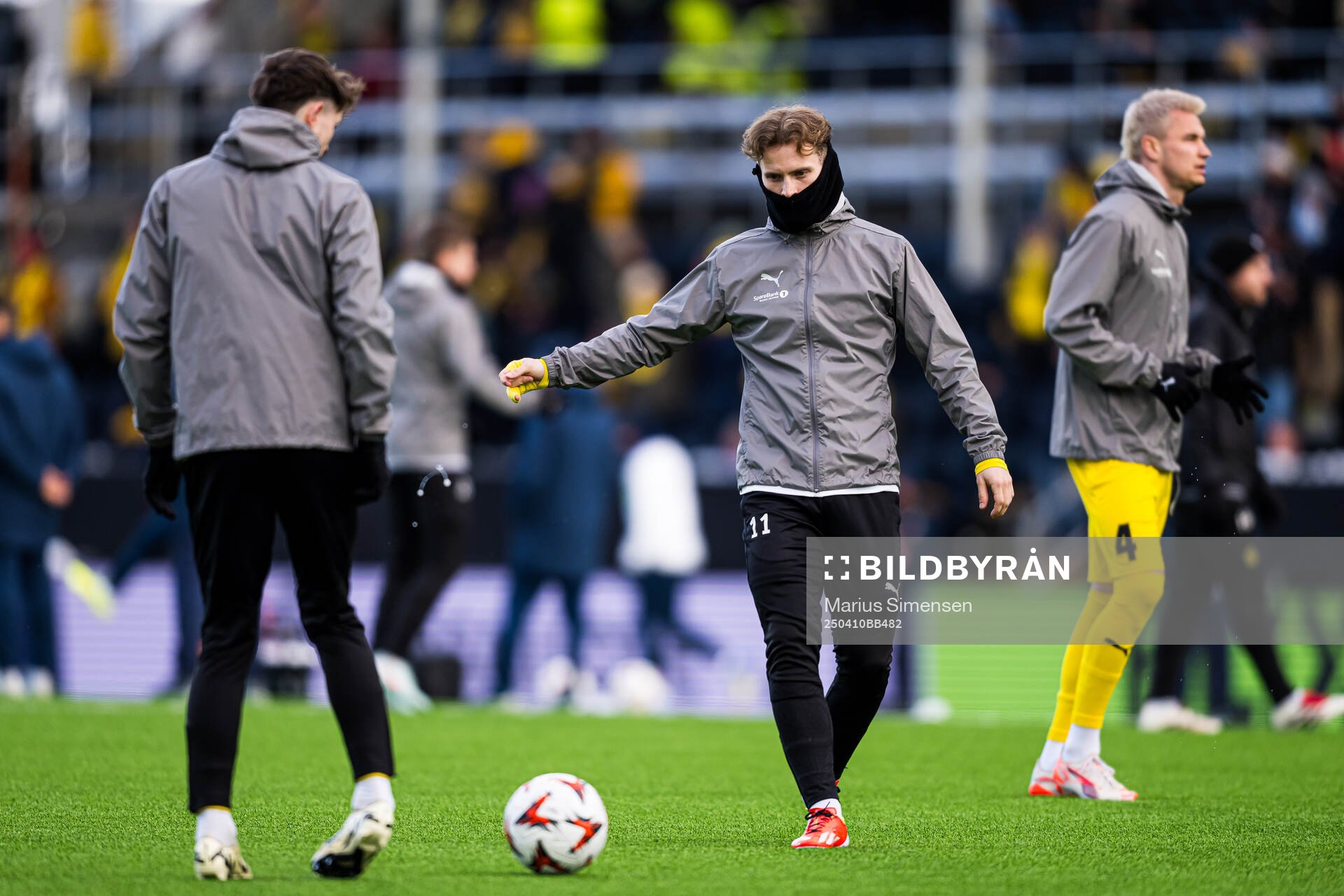 Ole Didrik Blomberg of Bodø/Glimt warms up