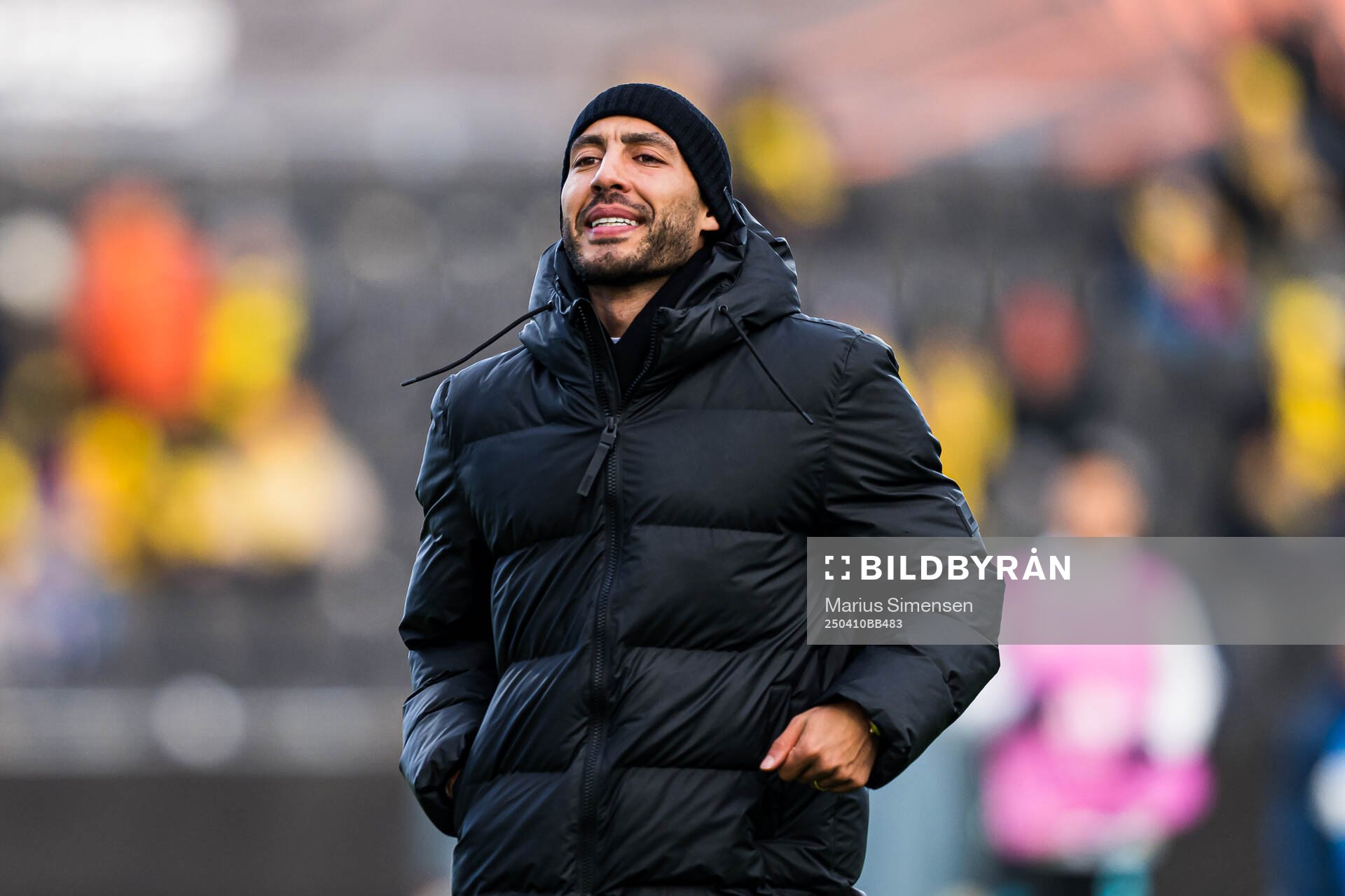 Haitam Aleesami of Bodø/Glimt ahead of the UEFA Europa League quarter-final football match between Bodø/Glimt and Lazio on April 10, 2025 in Bodø.