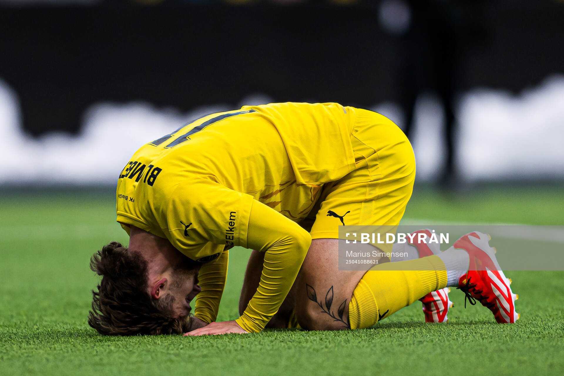 Ole Didrik Blomberg of Bodø/Glimt looks dejected