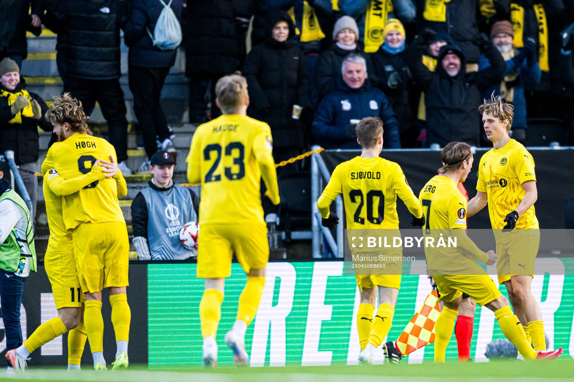 Ulrik Saltnes of Bodø/Glimt celebrates