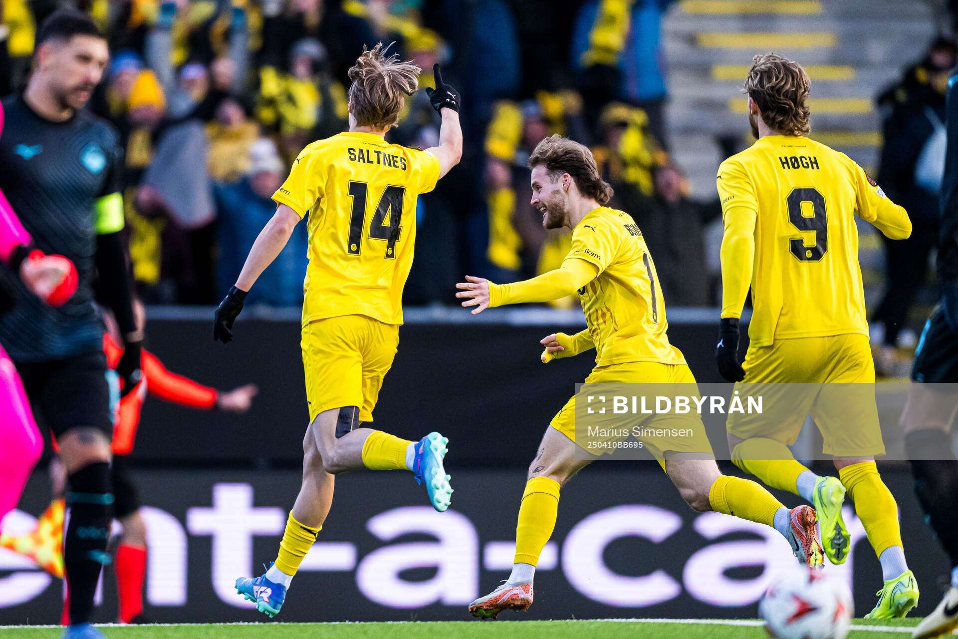 Ulrik Saltnes of Bodø/Glimt celebrates