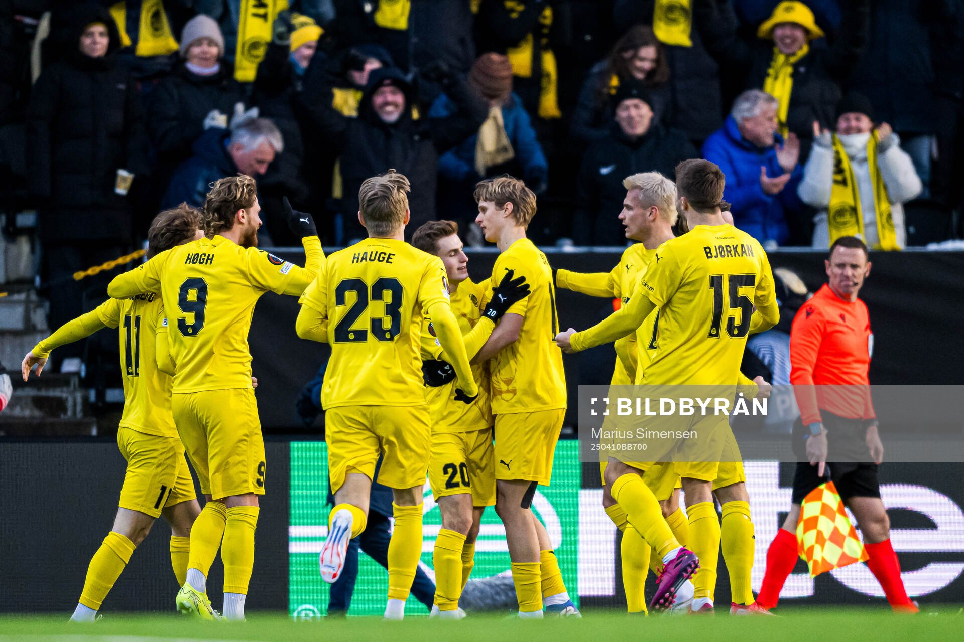 Ulrik Saltnes of Bodø/Glimt celebrates