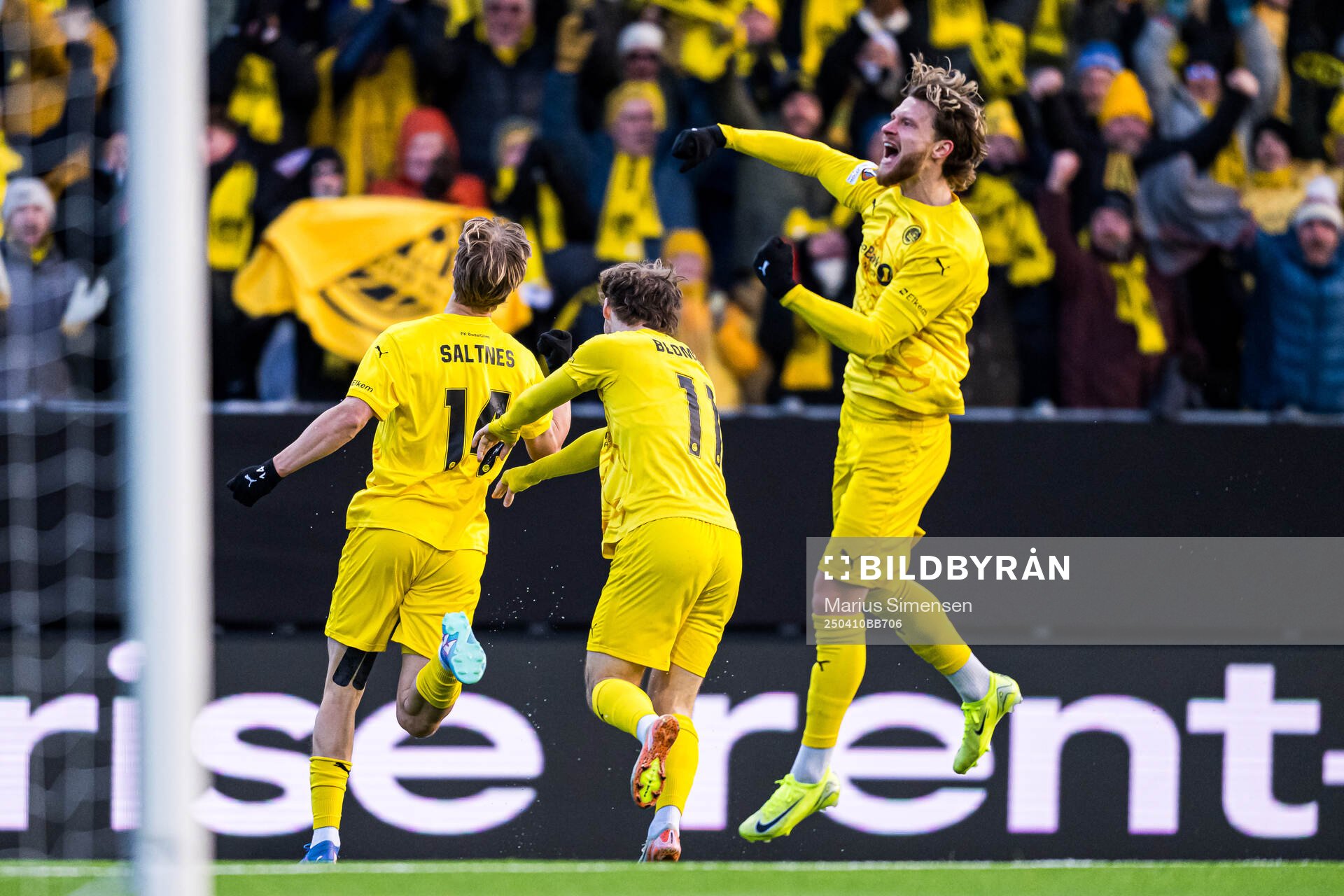 Ulrik Saltnes of Bodø/Glimt celebrates