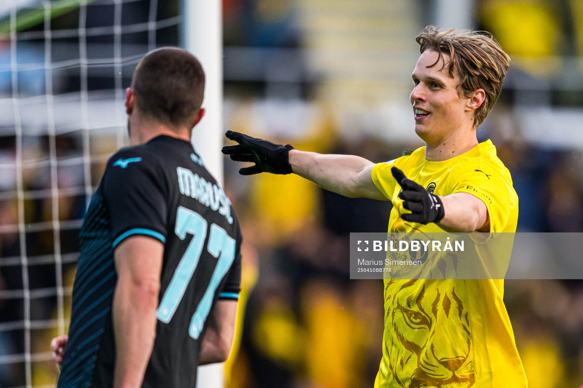 Ulrik Saltnes of Bodø/Glimt celebrates