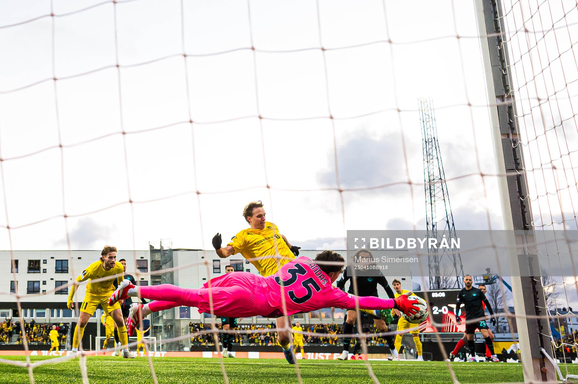 Ulrik Saltnes of Bodø/Glimt missing a chance to score