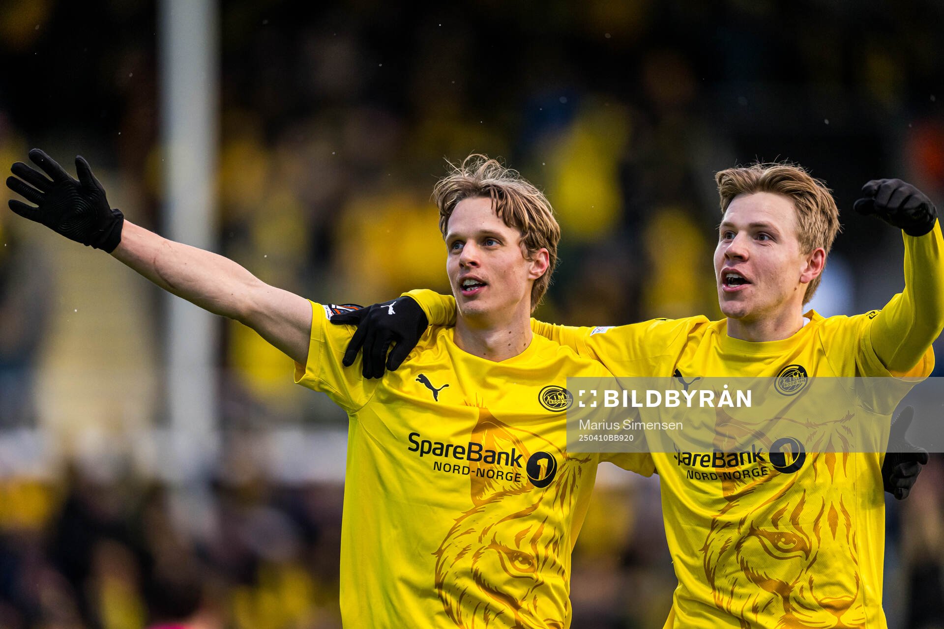 Ulrik Saltnes of Bodø/Glimt celebrates