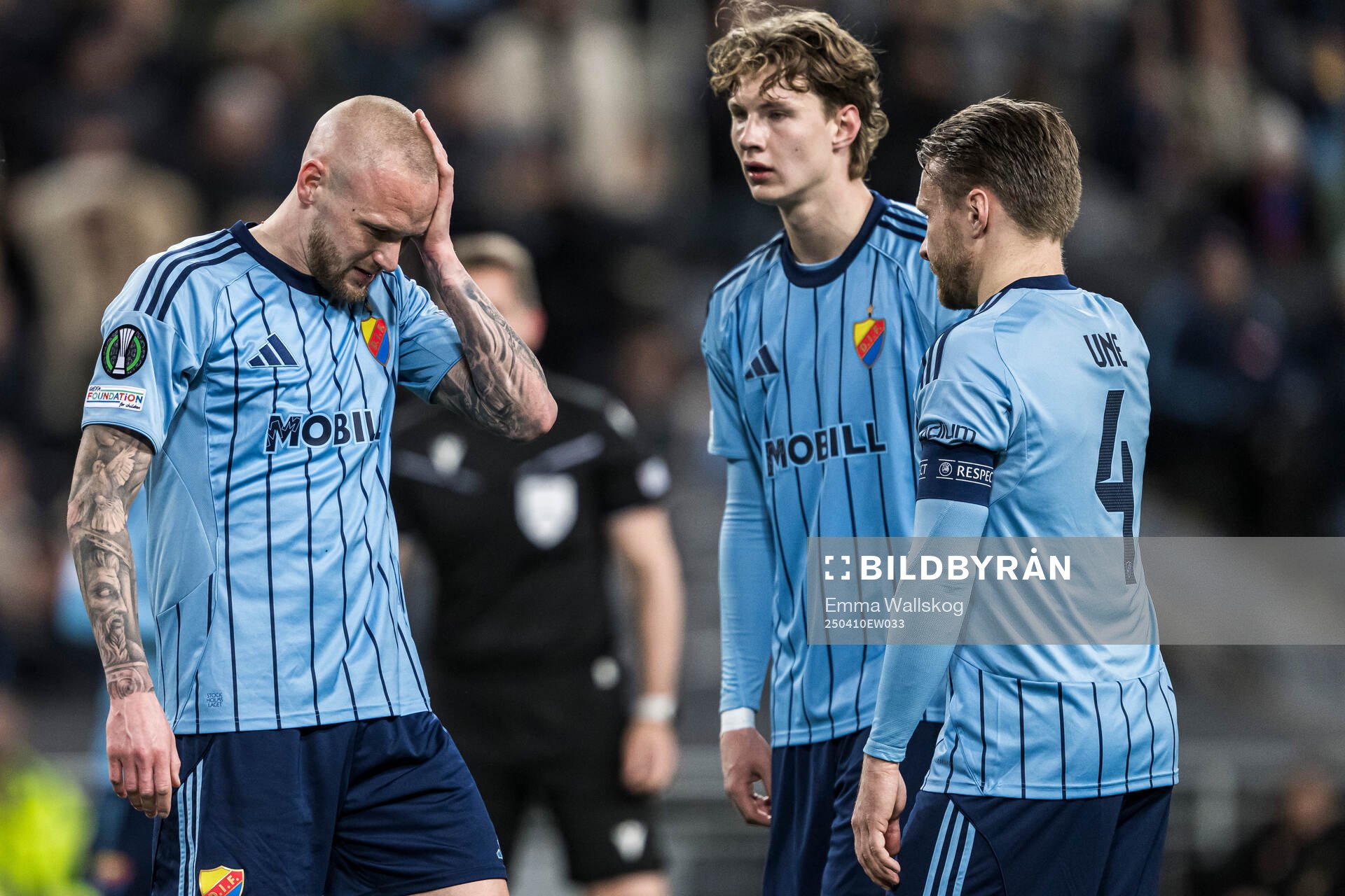 Adam Ståhl of Djurgården looks dejected