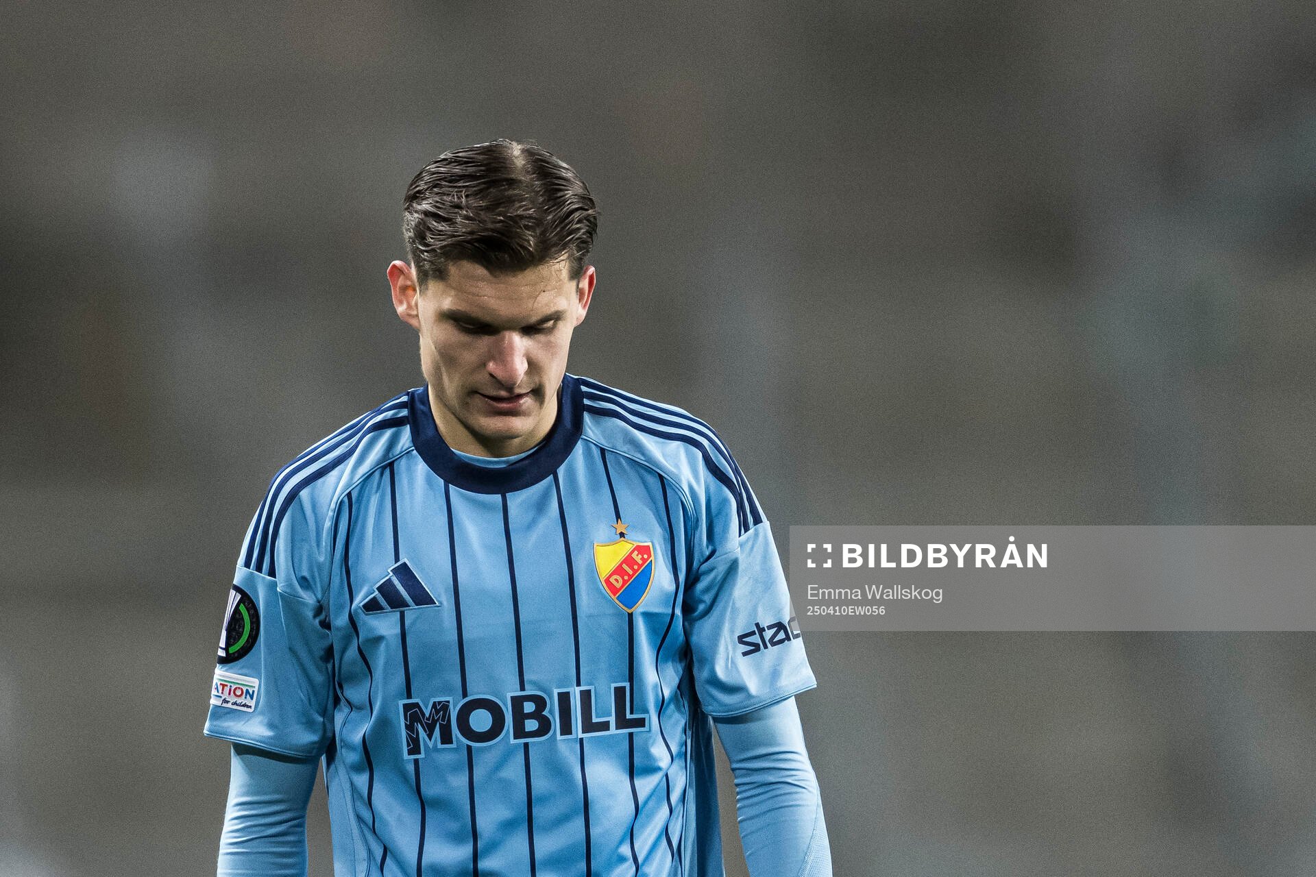 Nino Zugelj of Djurgården looks dejected