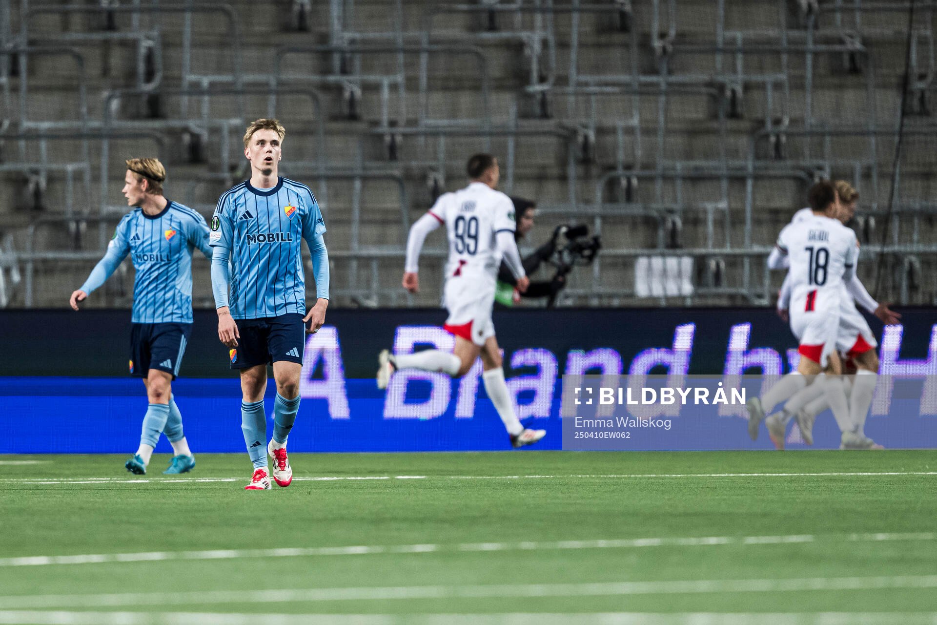 Santeri Haarala of Djurgården looks dejected