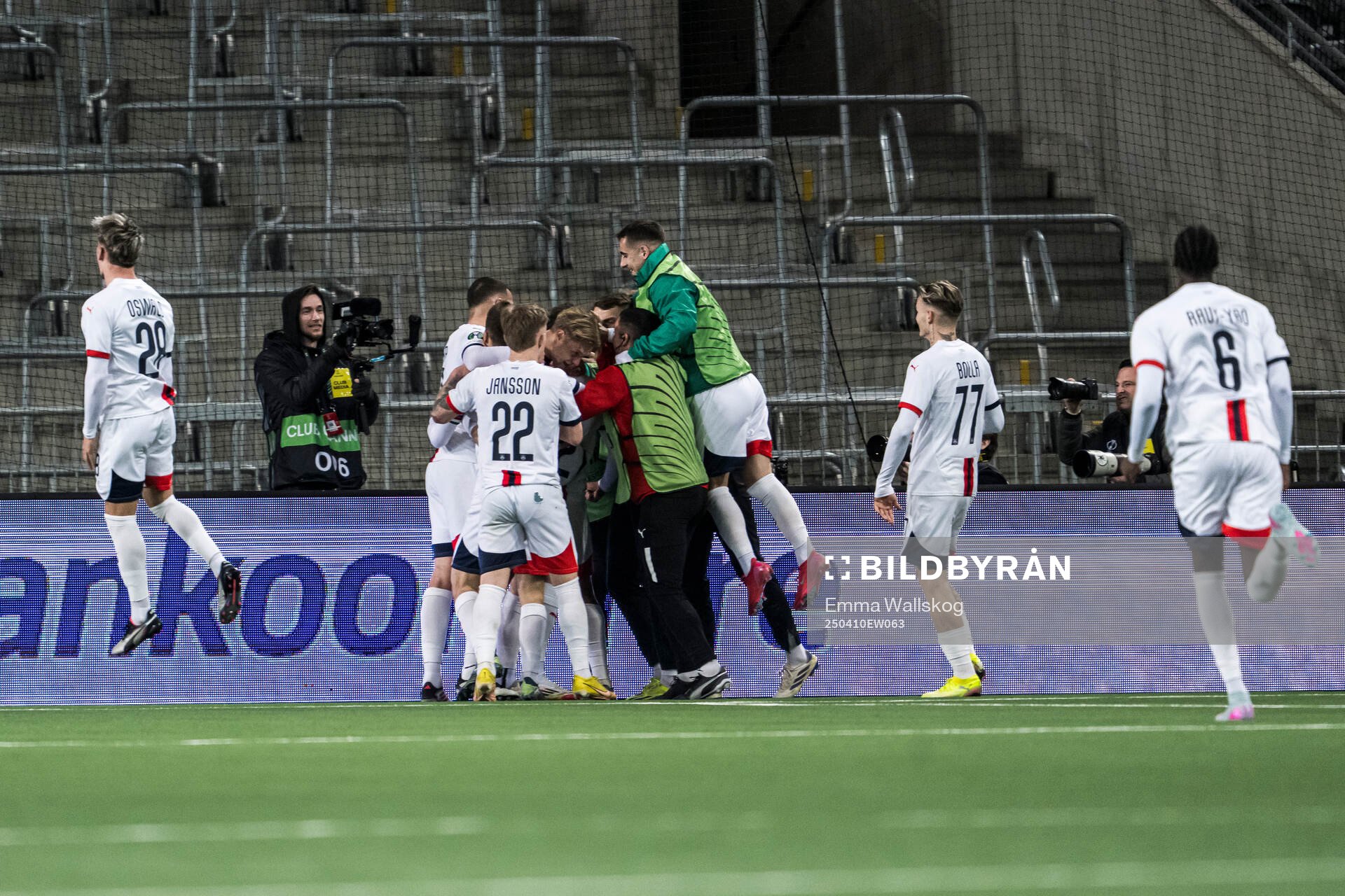 Players of Rapid Wien celebrate