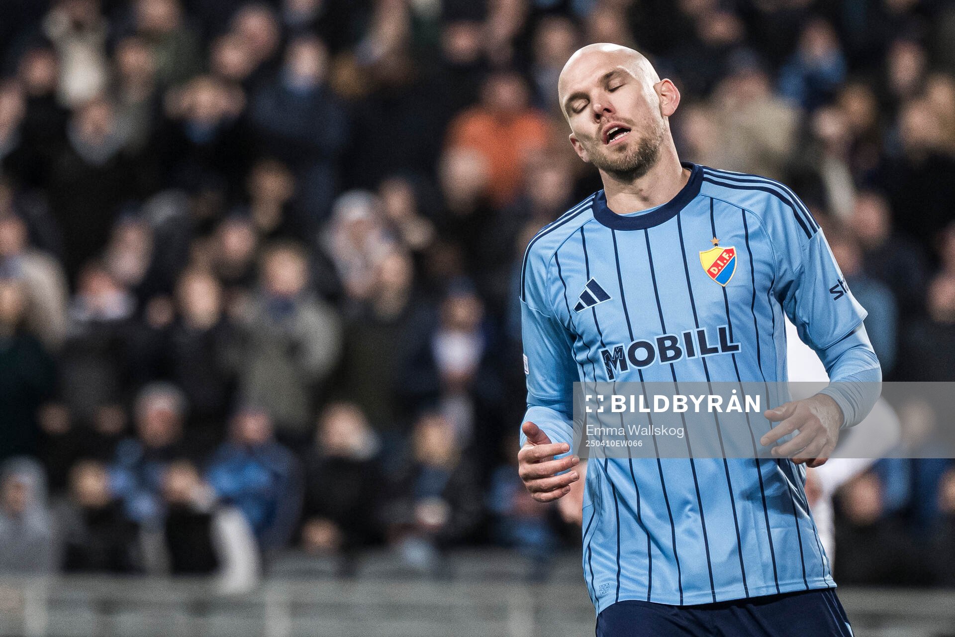Marcus Danielson of Djurgården looks dejected
