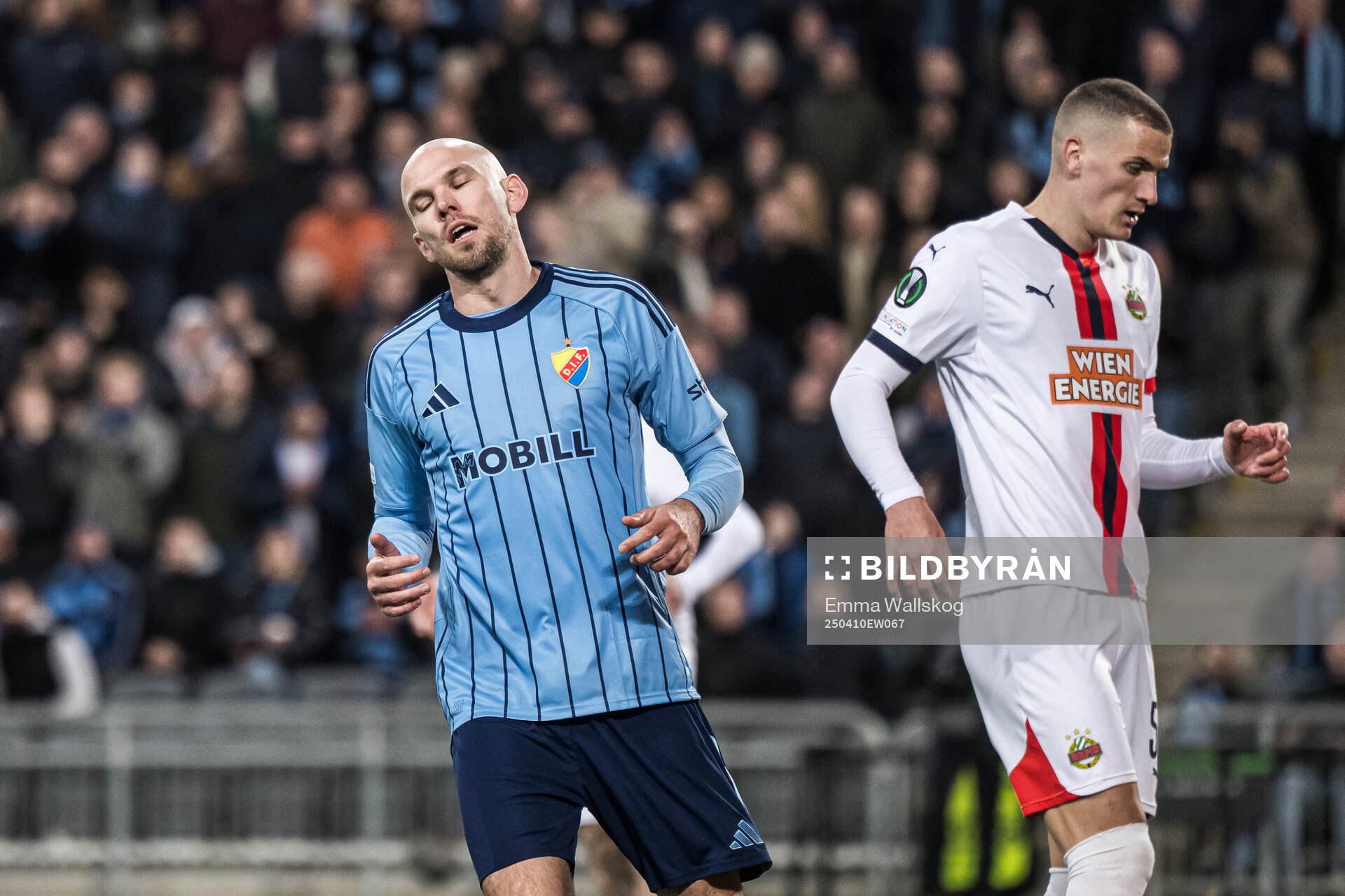 Marcus Danielson of Djurgården looks dejected