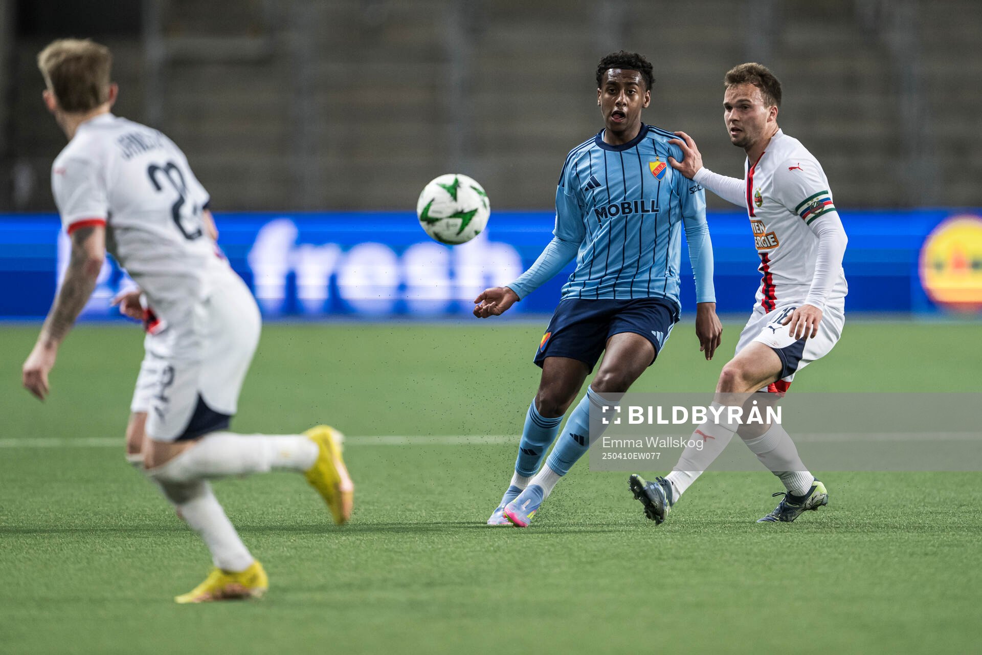 Isak Alemayehu Mulugeta of Djurgården and Matthias Seidl