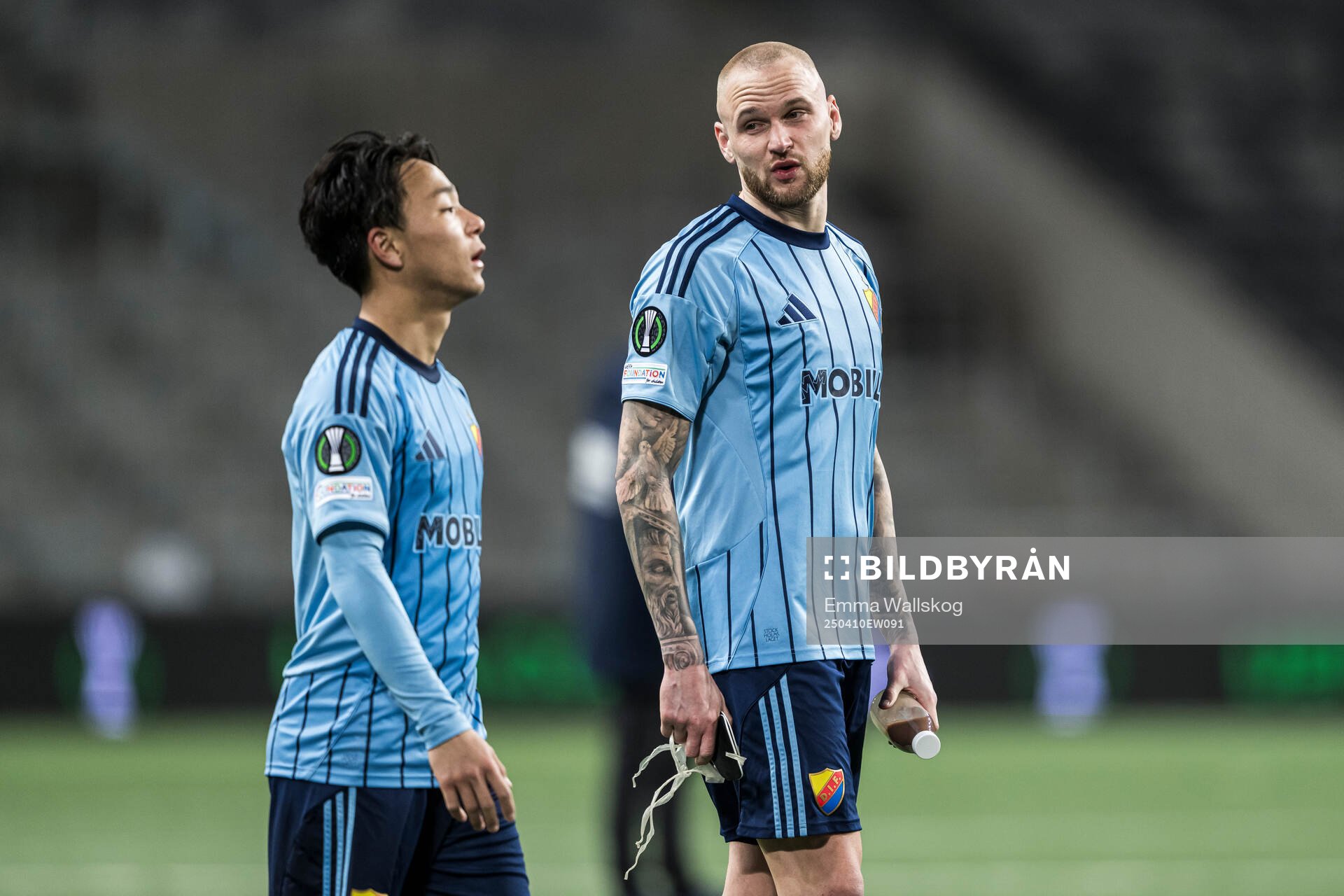 Keita Kosugi and Adam Ståhl of Djurgården