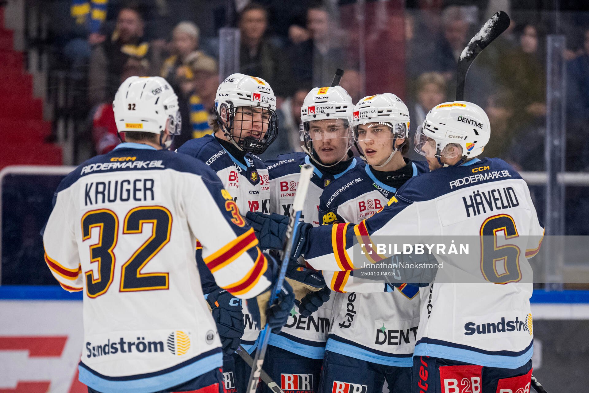 Djurgårdens Victor Eklund jublar