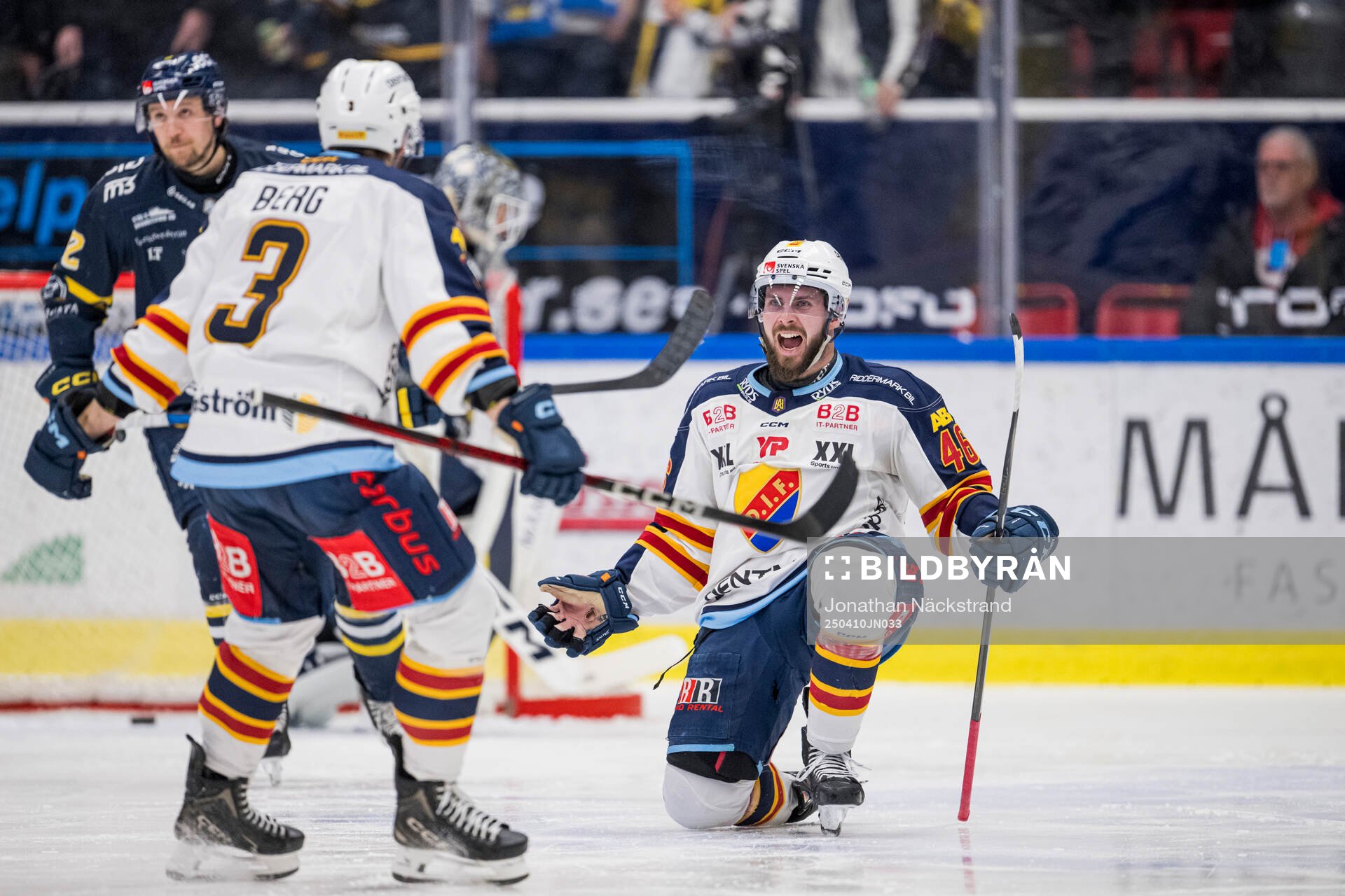 Djurgårdens Albin Grewe jublar