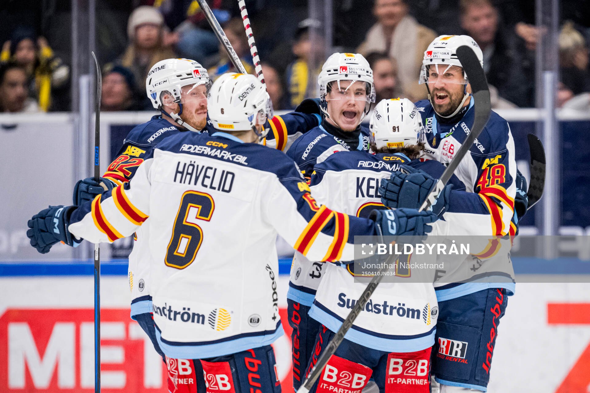 Djurgårdens Tyler Kelleher jublar