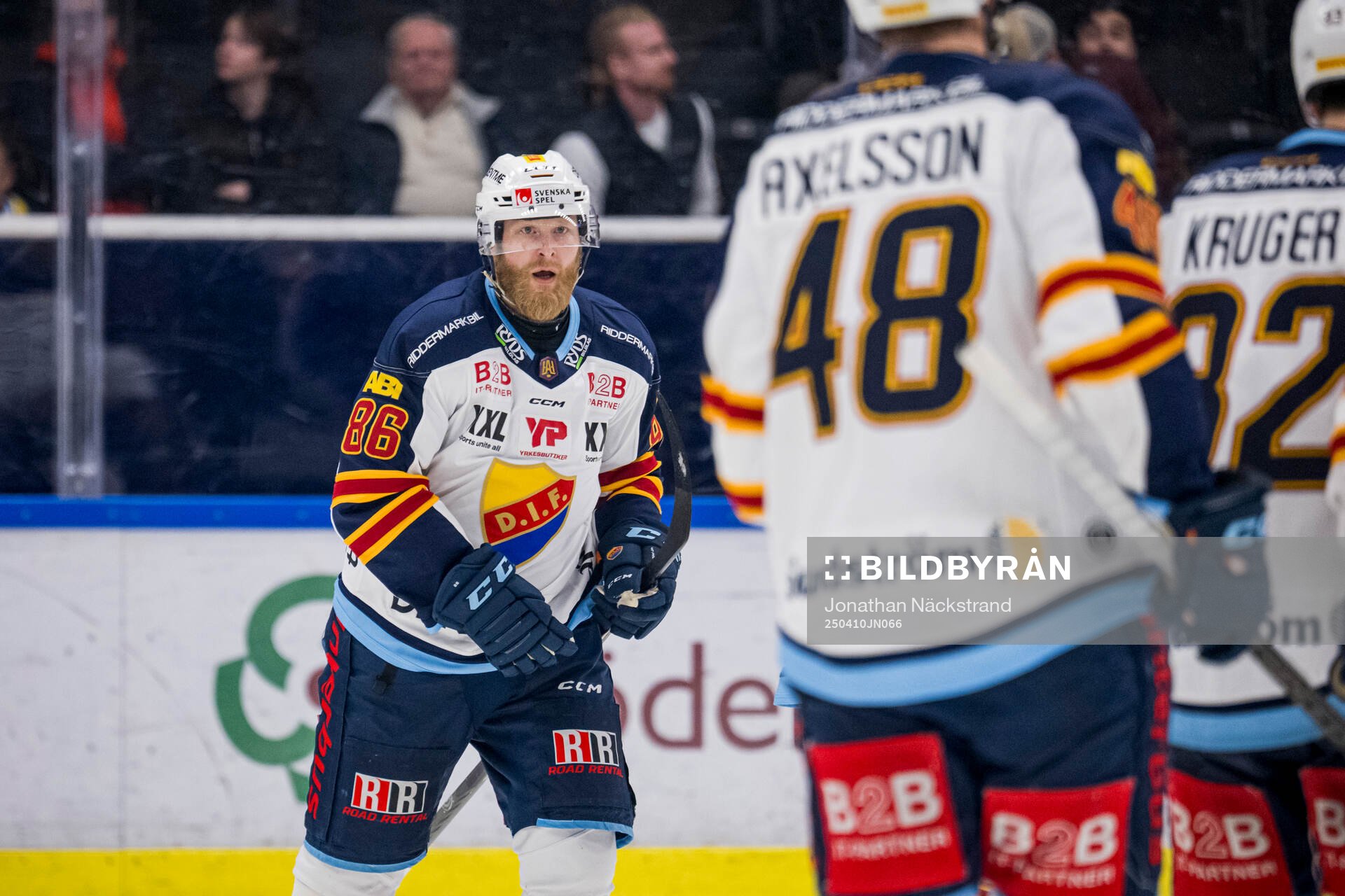 Djurgårdens Linus Klasen jublar