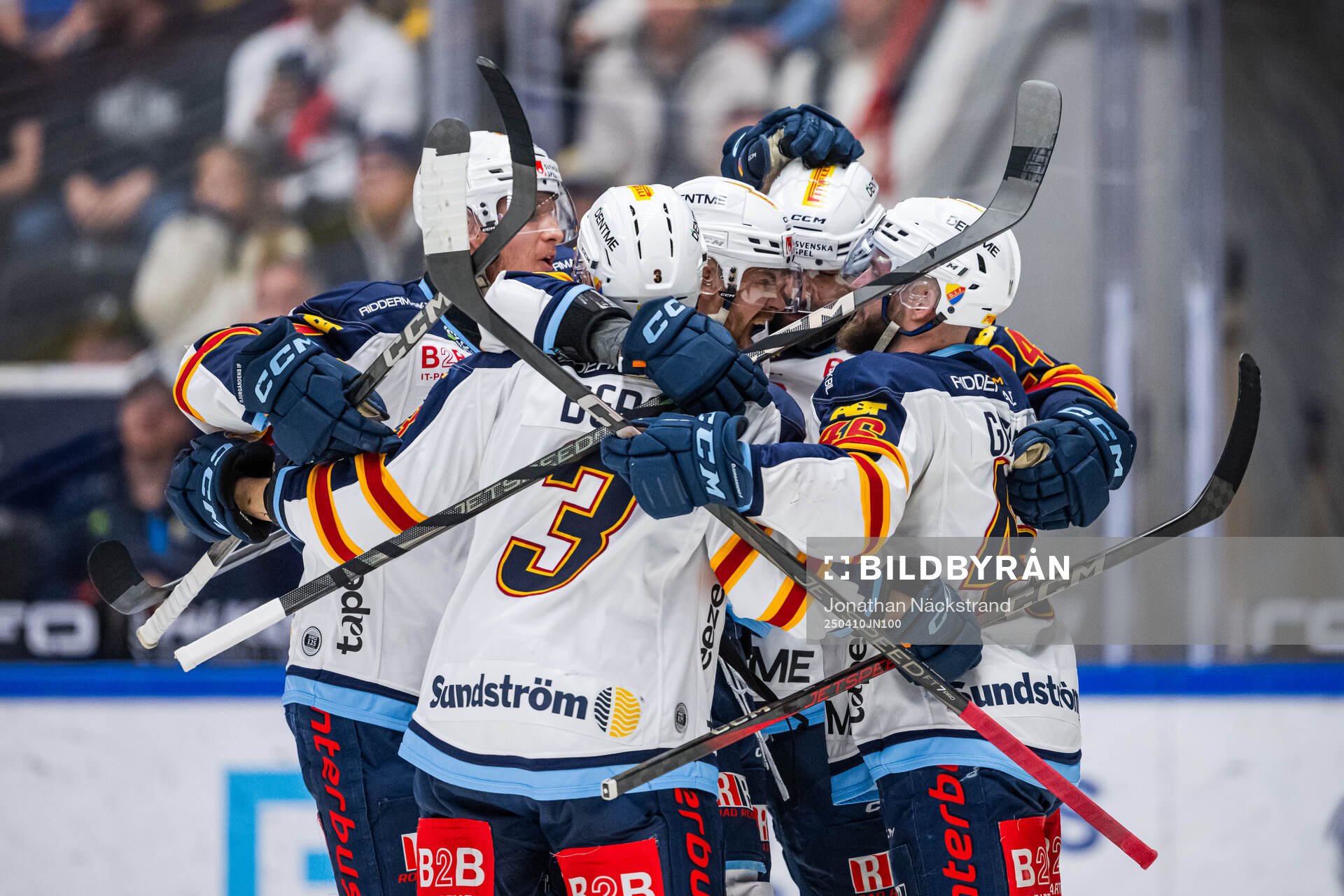 Djurgårdens Albin Grewe jublar