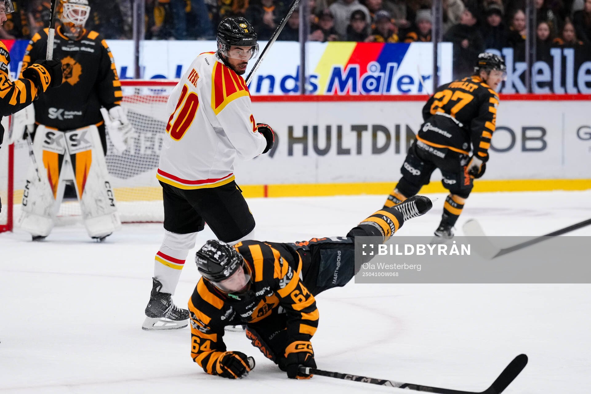 Brynäs Tyler Vesel och Skellefteås Jonathan Pudas
