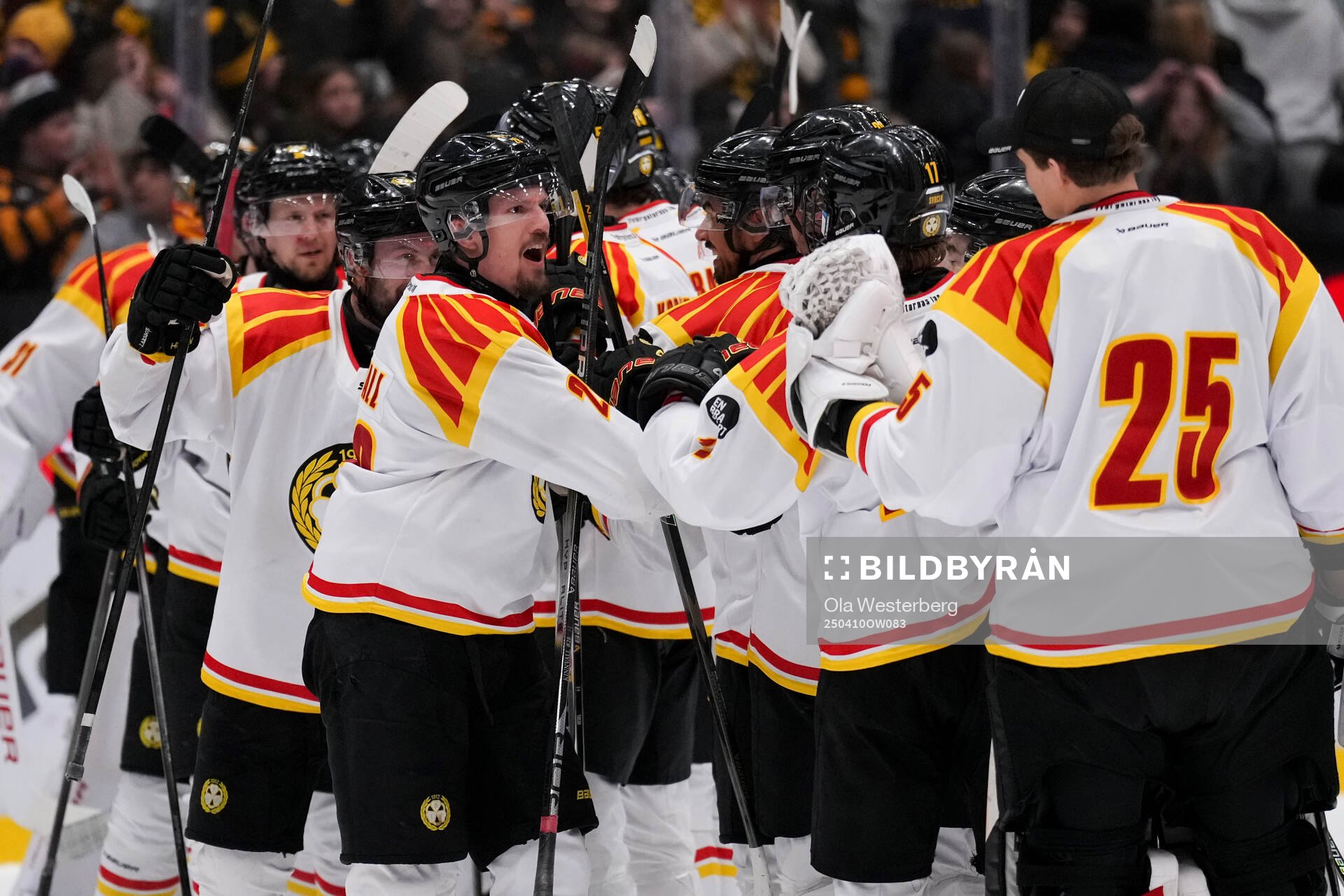 Brynäs Johannes Kinnvall jublar