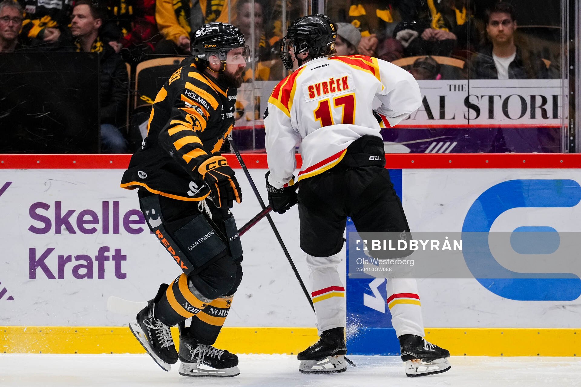 Skellefteås Luke Witkowski och Brynäs Michal Svrcek