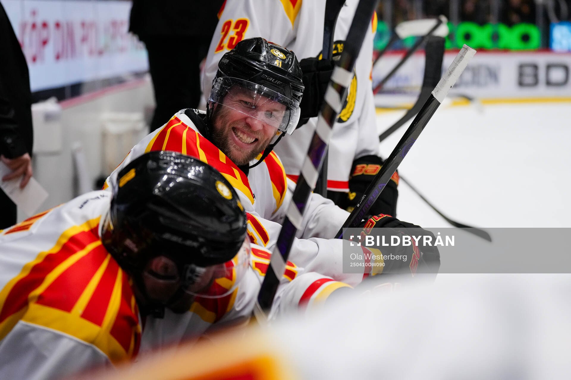 Brynäs Greg Scott jublar