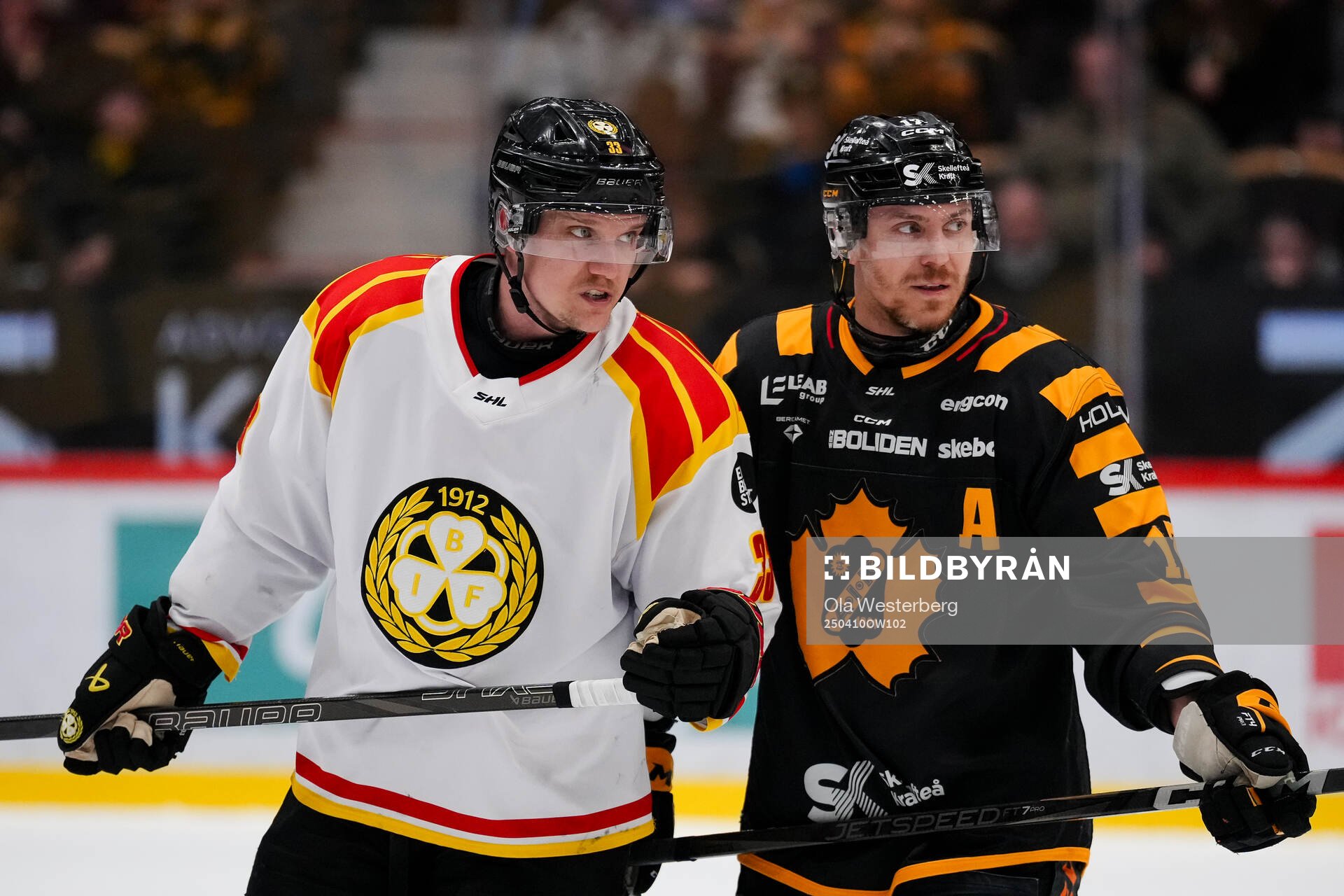 Brynäs Jakob Silfverberg och Skellefteås Pär Lindholm