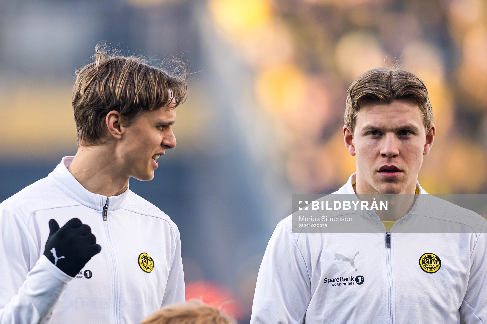 Ulrik Saltnes and Jens Petter Hauge of Bodø/Glimt