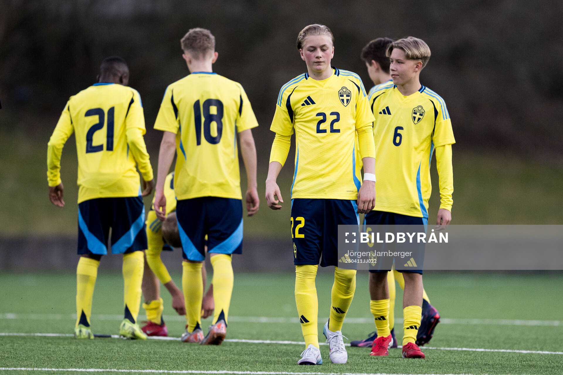 Charlie Andersson Gustafson of Sweden looks dejected