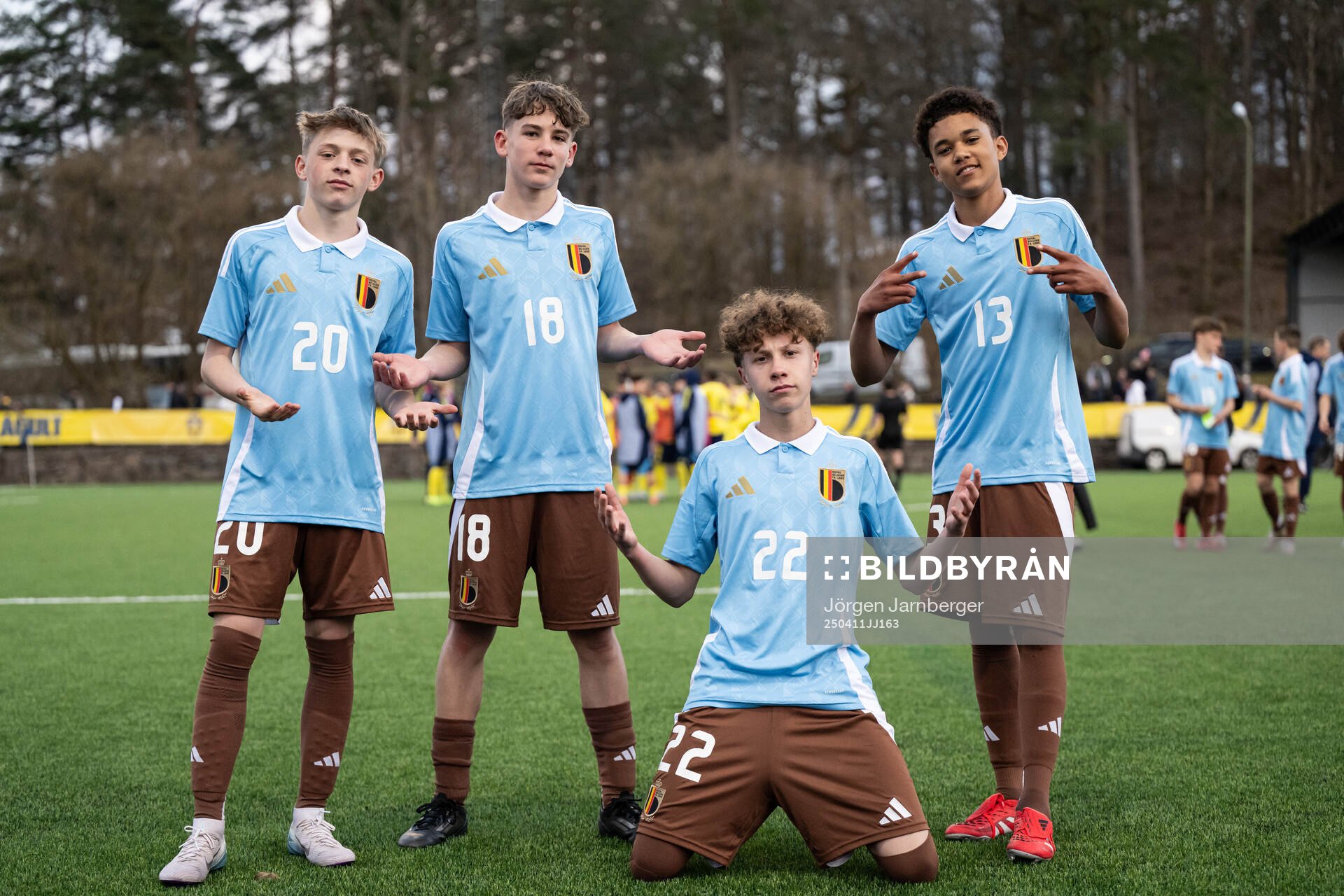 Victor Vanlessen, Tom Tomassetti, Logan Cappoen and Femi