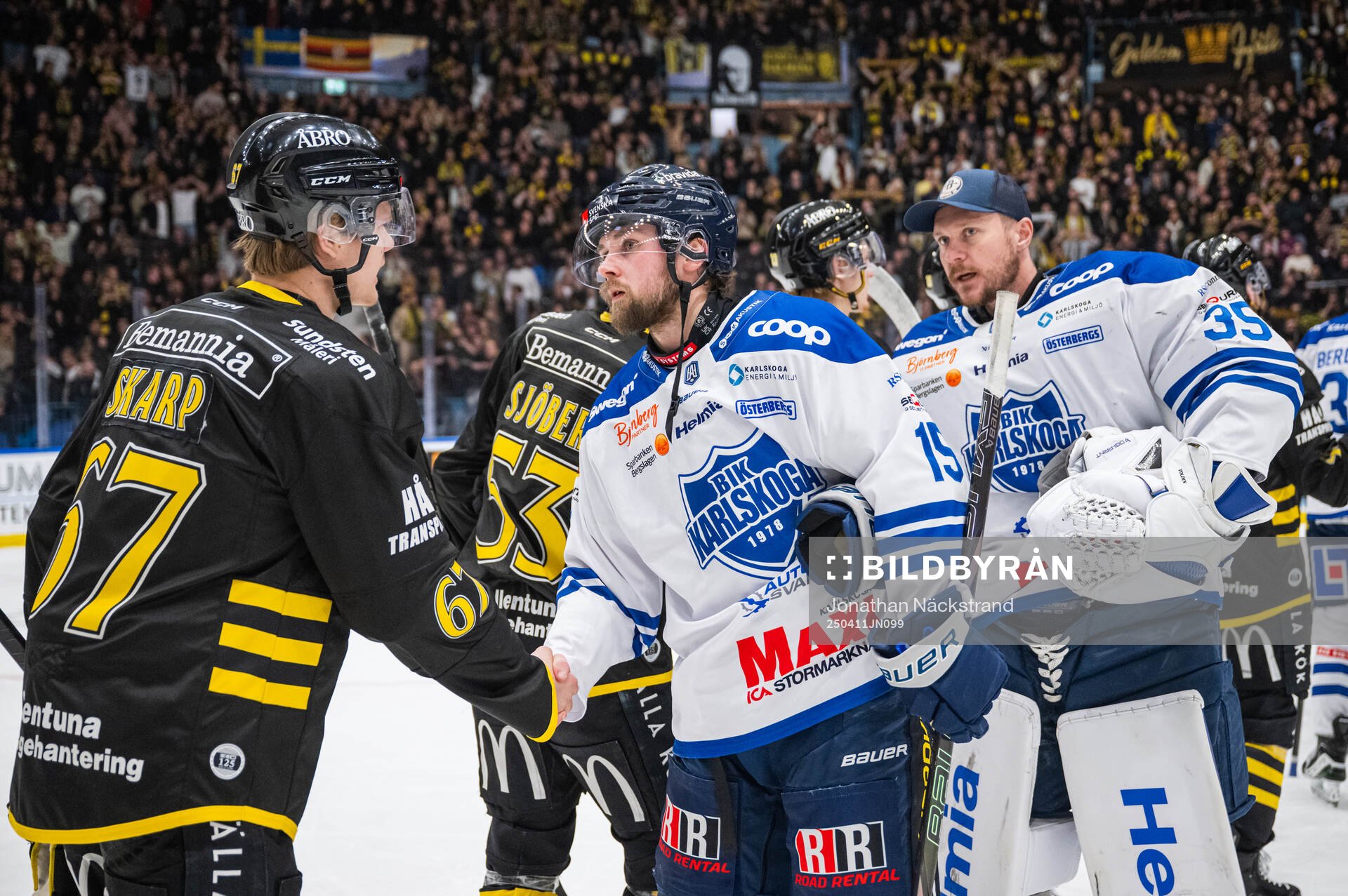 AIKs Axel Skarp och Karlskogas Gustaf Thorell