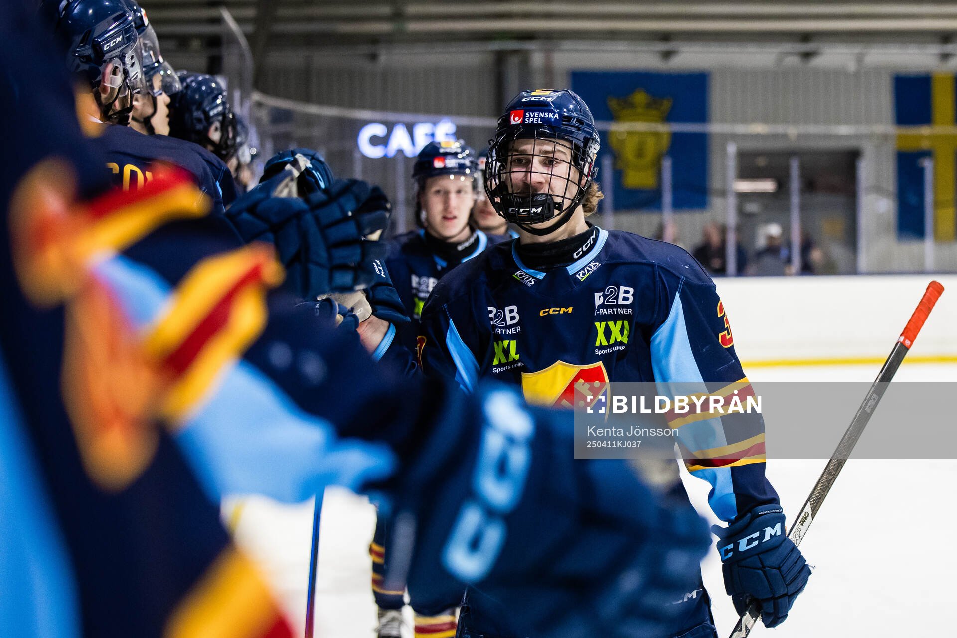 Djurgårdens Eric Nilson jublar