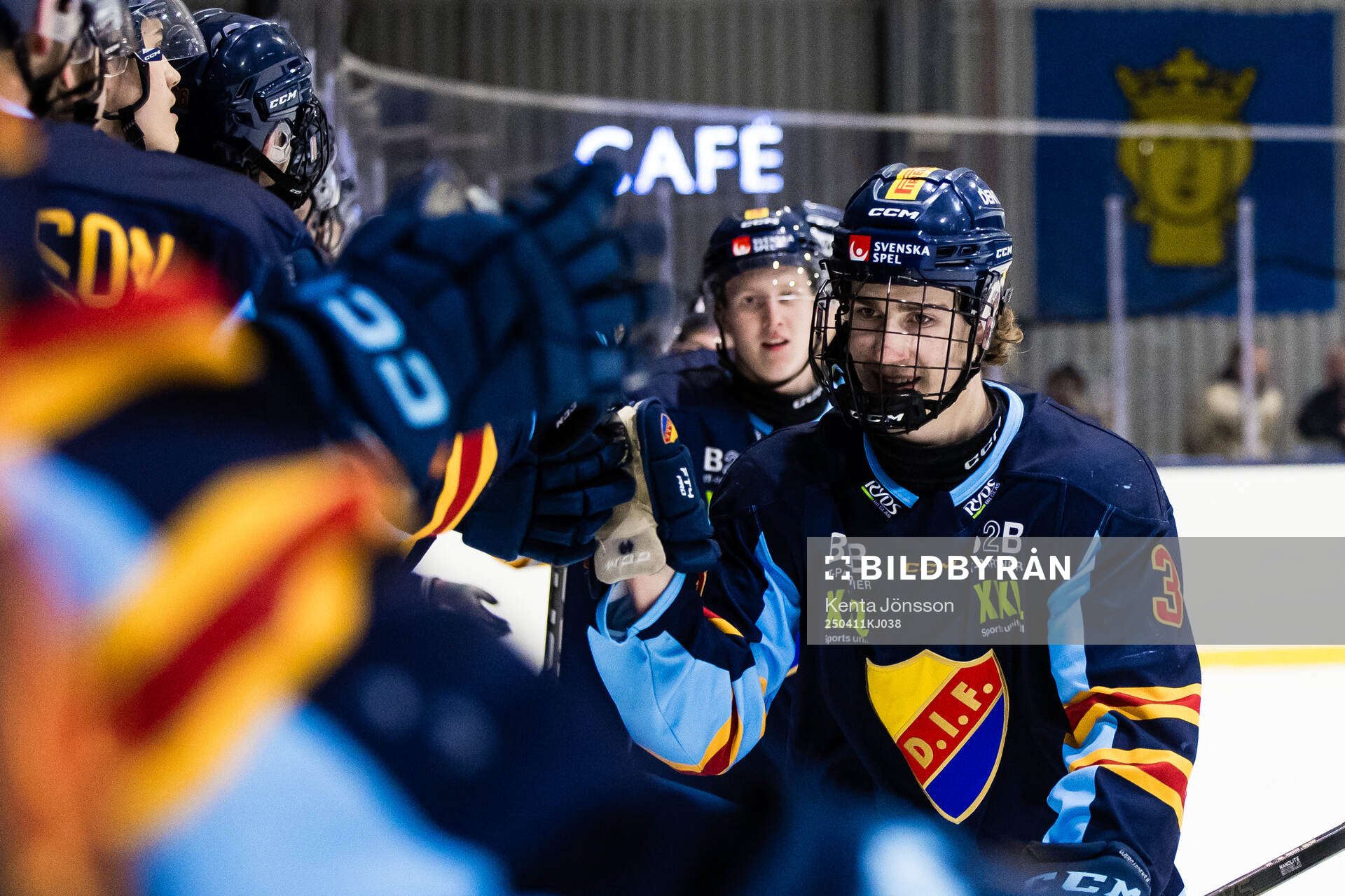Djurgårdens Eric Nilson jublar