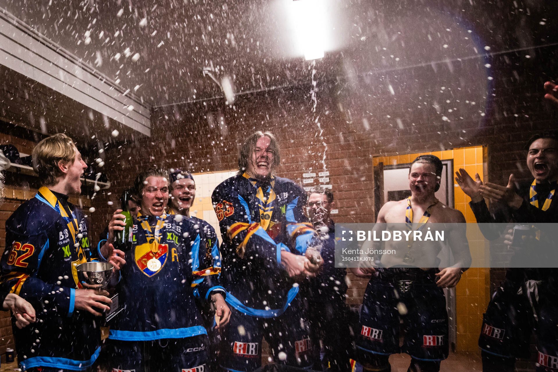 Djurgårdens Wilson Björck, Fred Nord och Hampus Nilsson