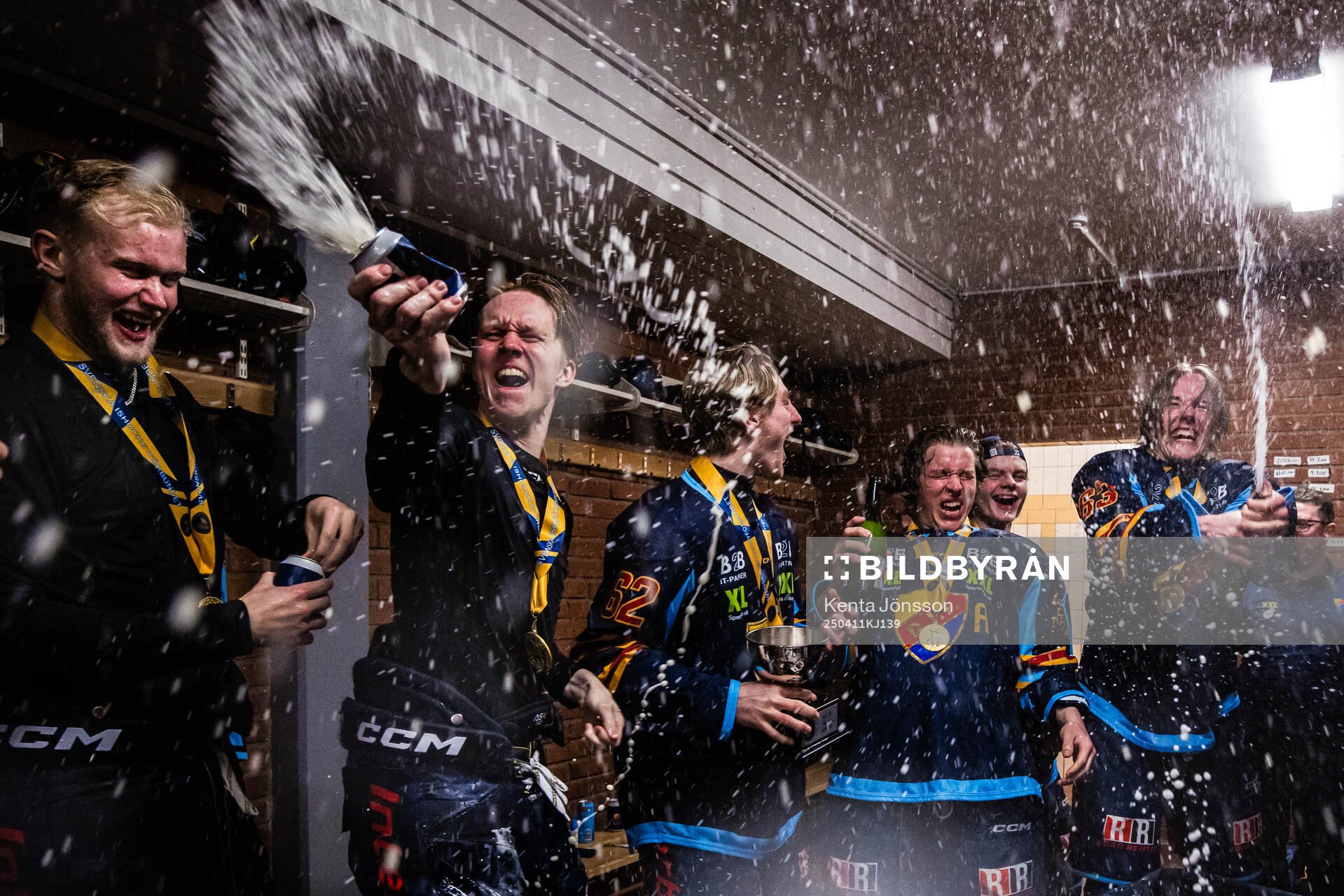 Djurgårdens Måns Pettersson, Melvin Wersäll, Wilson