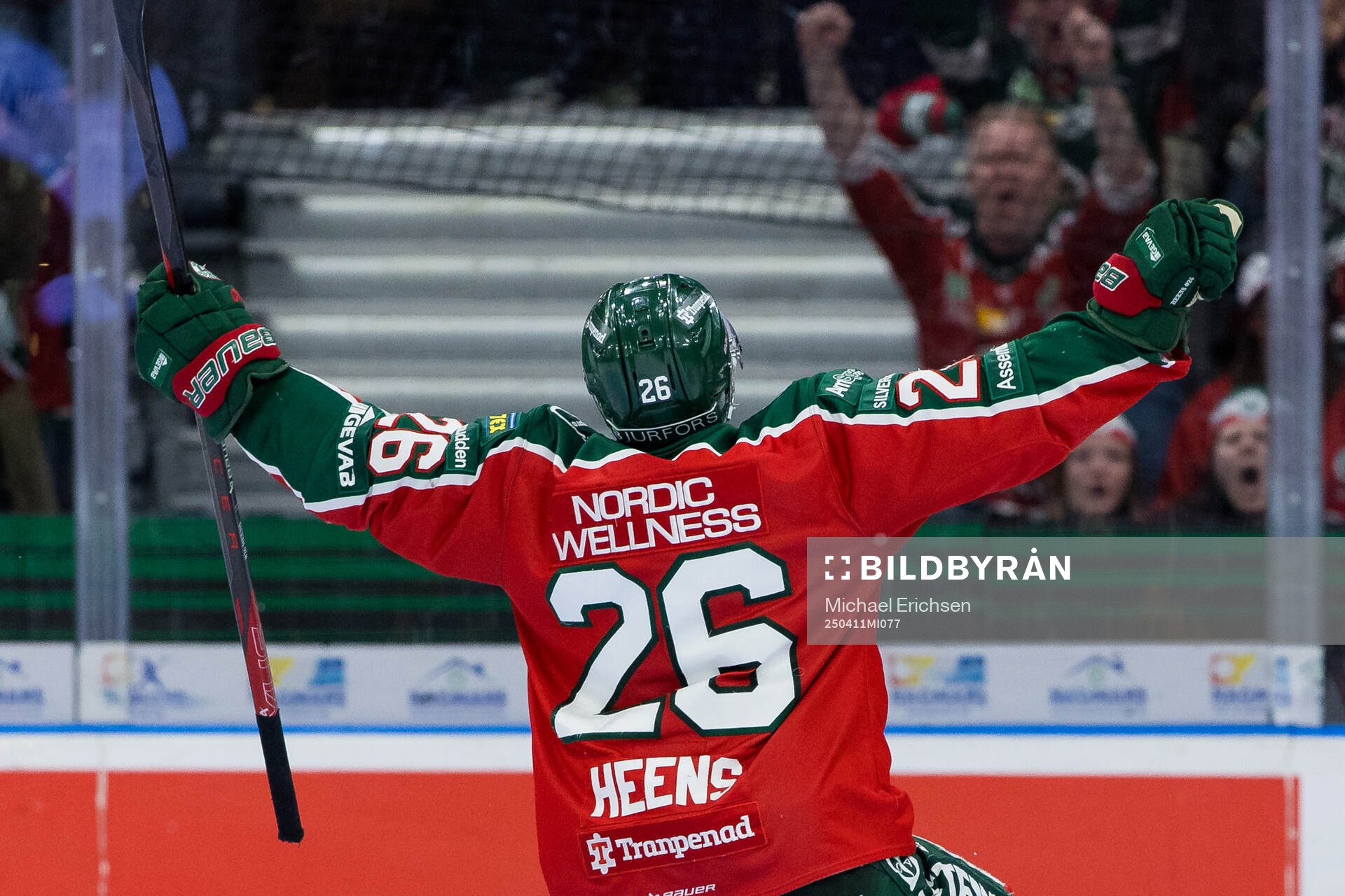 Frölundas Isac Heens jublar