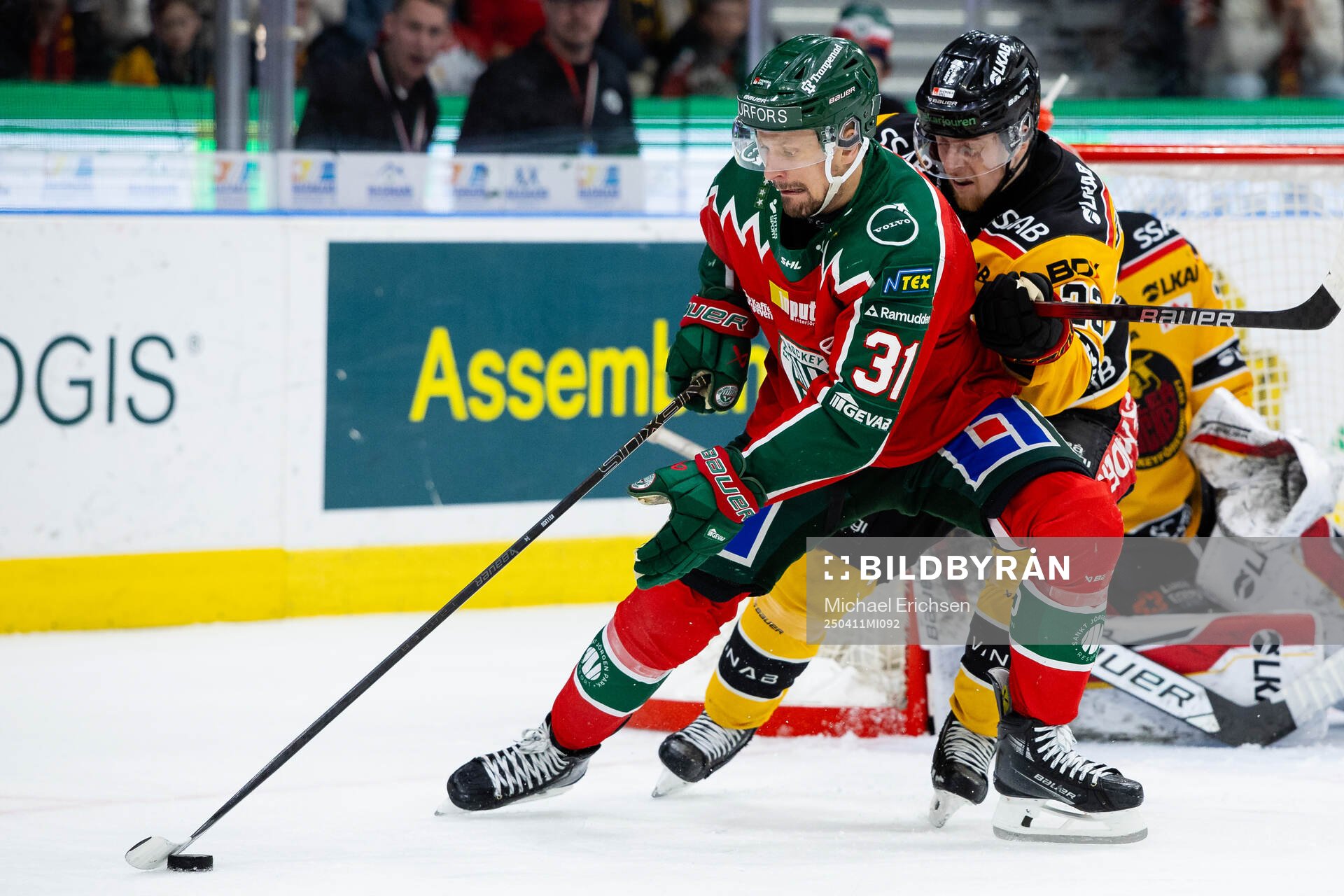 Frölundas Nicklas Lasu och Luleås Jesper Sellgren