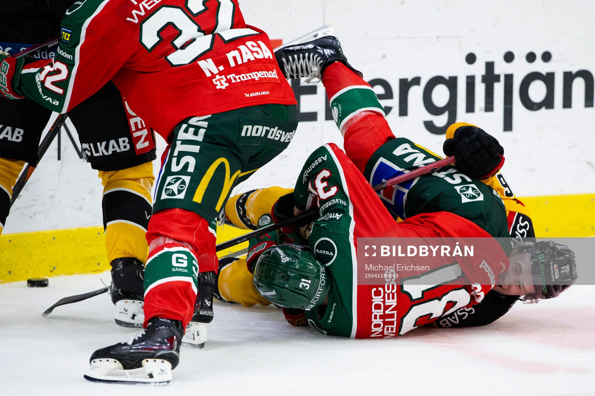 Frölundas Nicklas Lasu och Luleås Pontus Andreasson