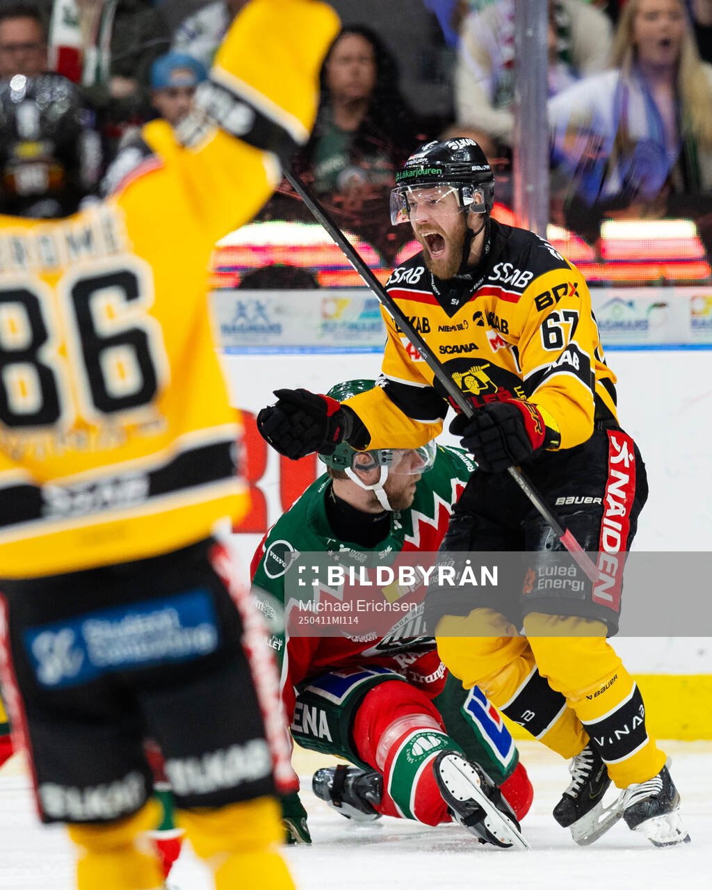 Luleås Linus Omark jublar