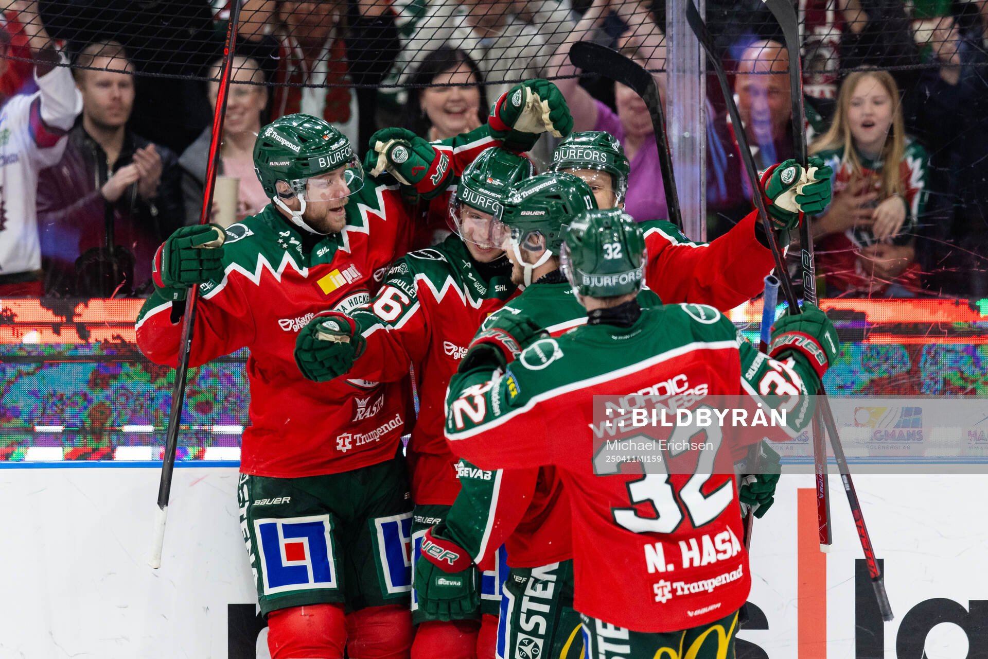 Frölundas Isac Heens jublar