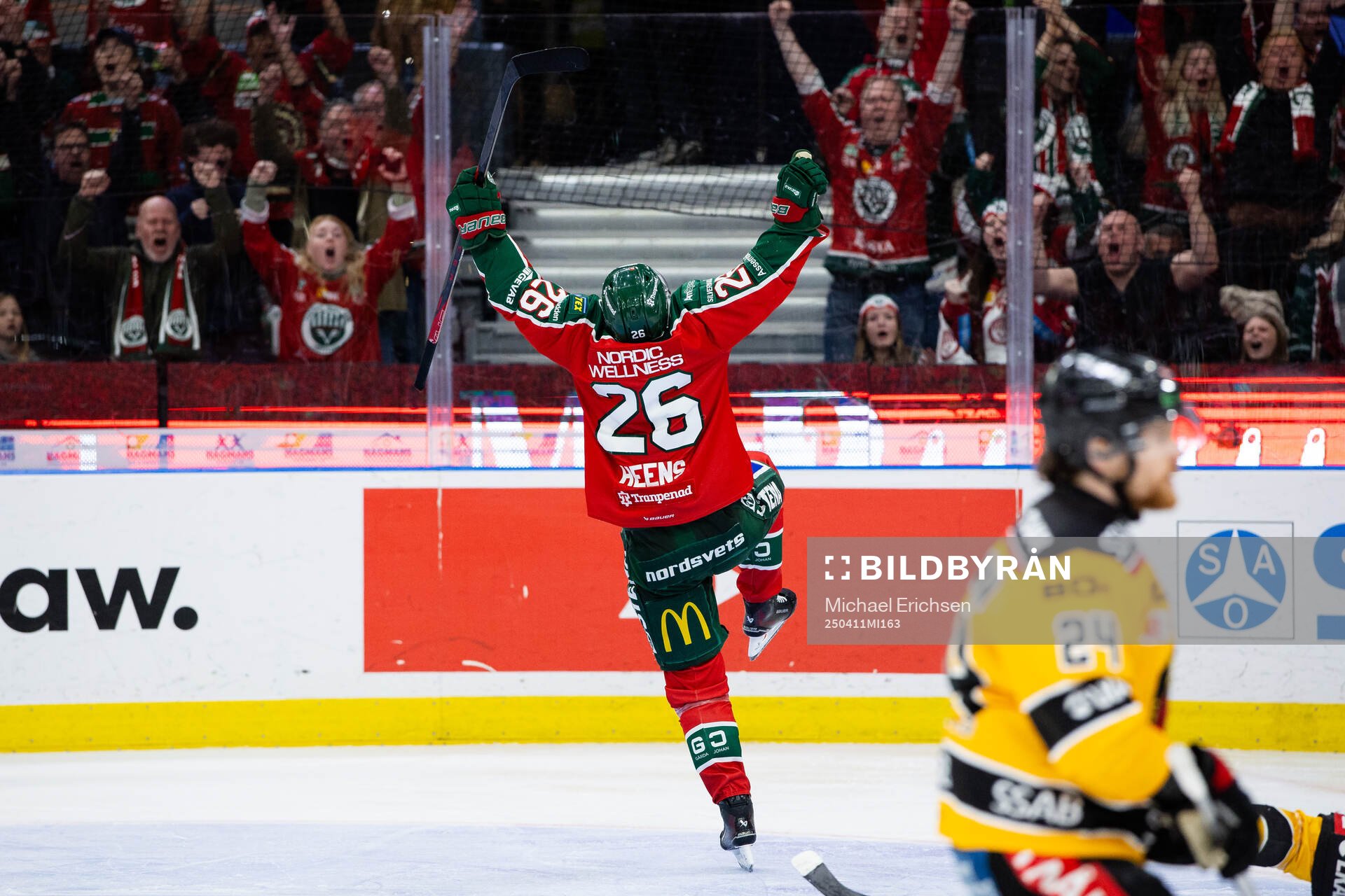 Frölundas Isac Heens jublar
