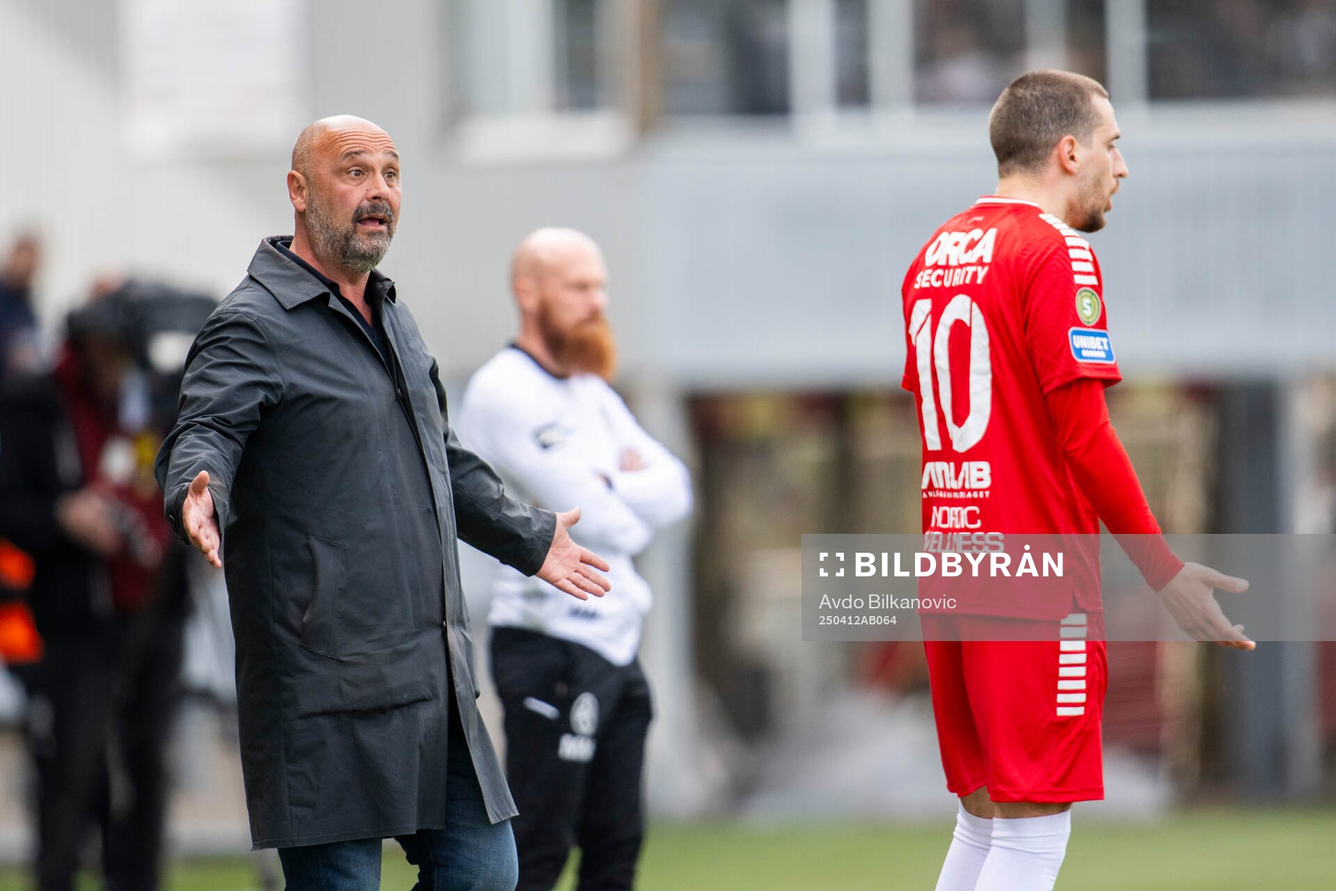 Utsiktens tränare Bosko Orovic agerar