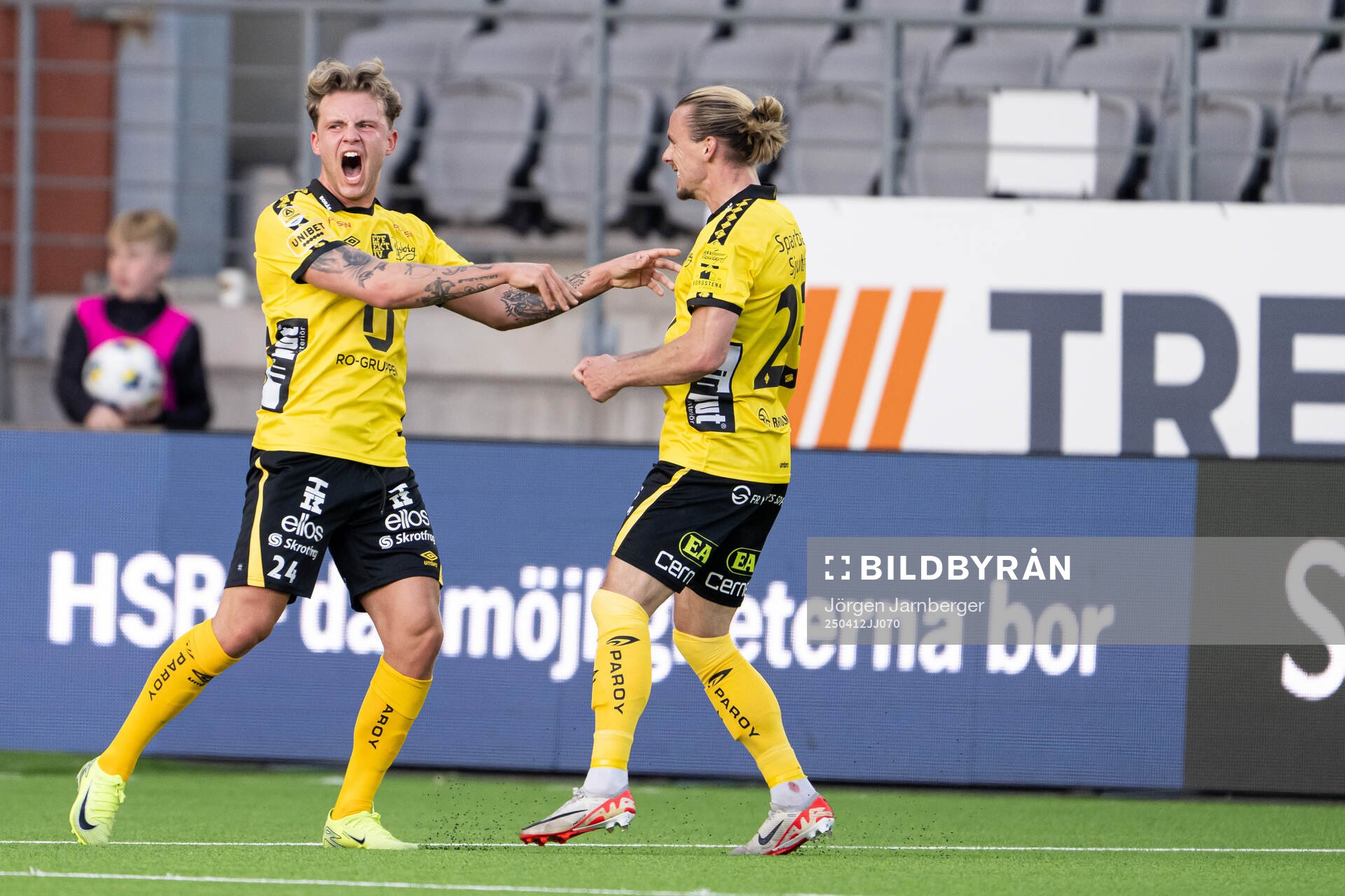 Elfsborgs Frederik Ihler och Niklas Hult jublet