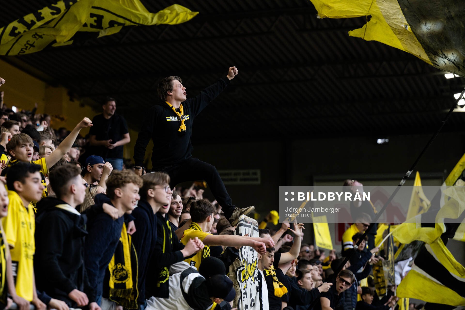 Elfsborgs supportrar på läktaren