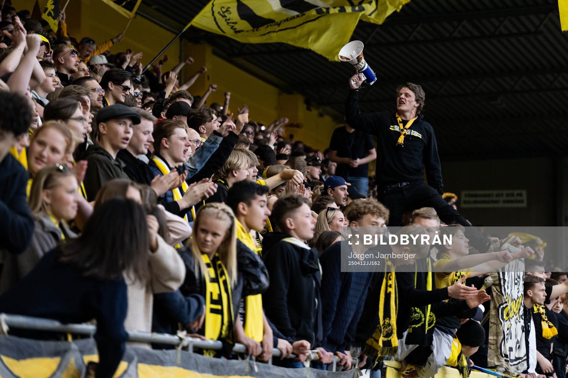 Elfsborgs supportrar på läktaren