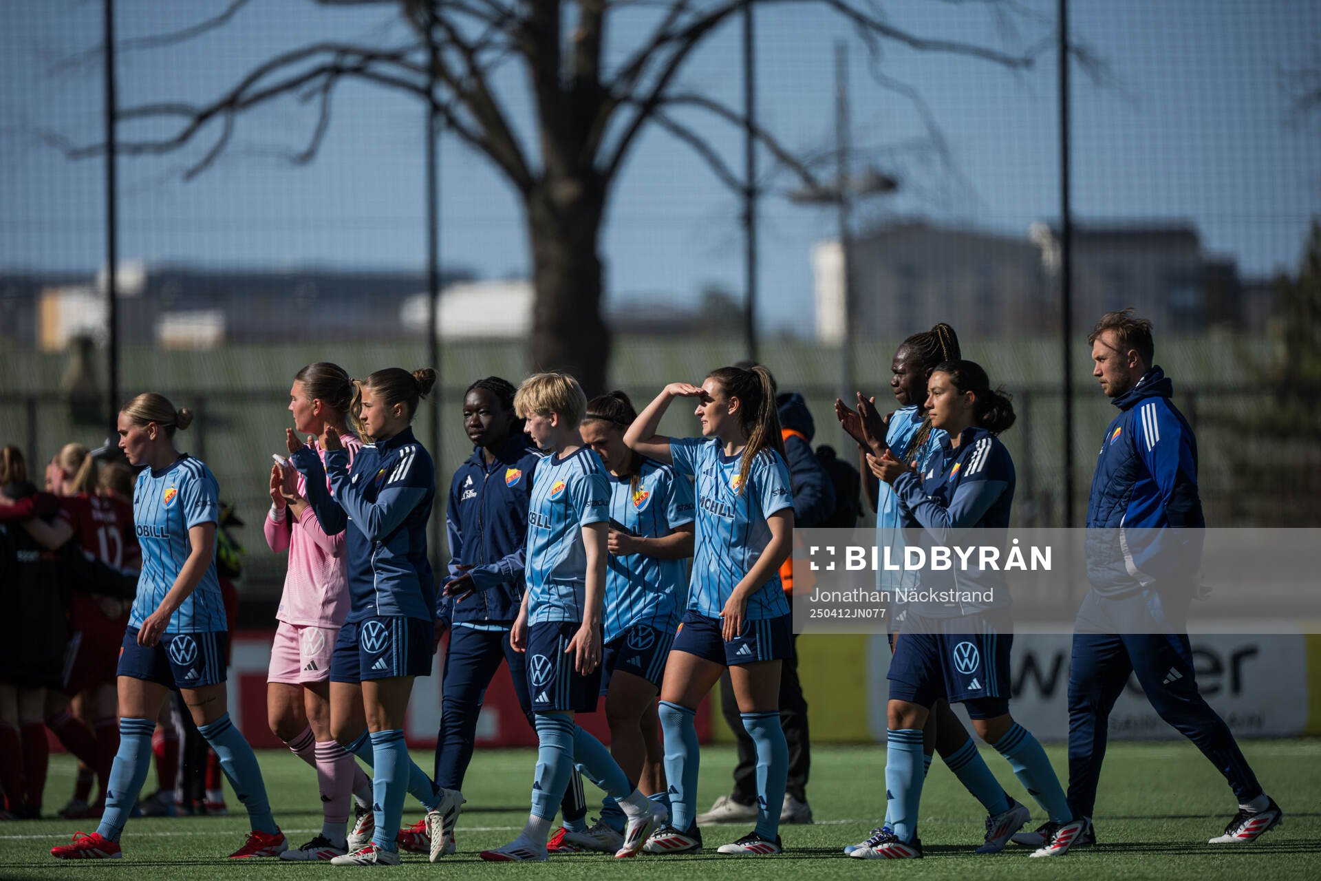 Efter fotbollsmatchen i Damallsvenskan mellan Djurgården