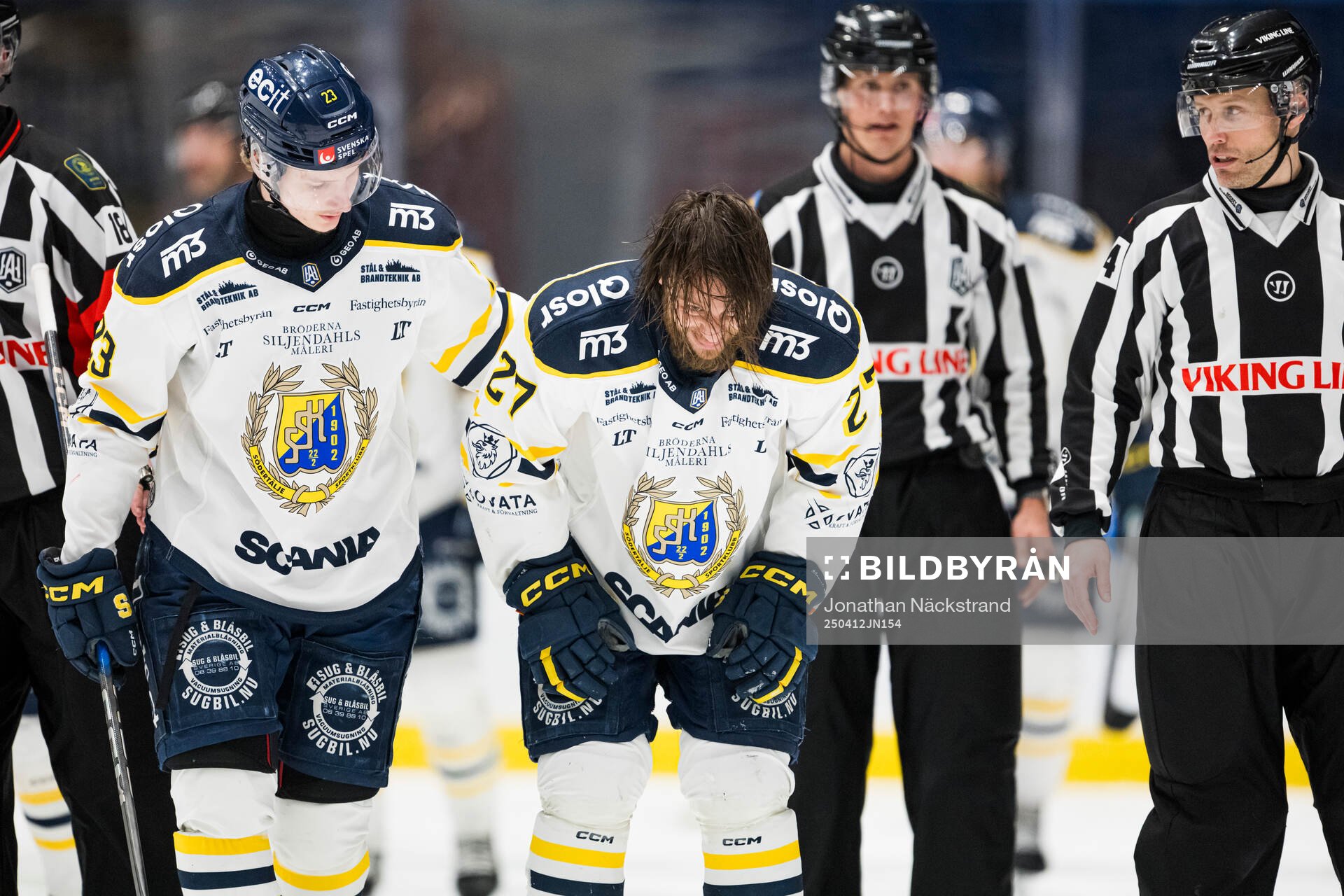 Södertäljes Daniel Norbe har ont